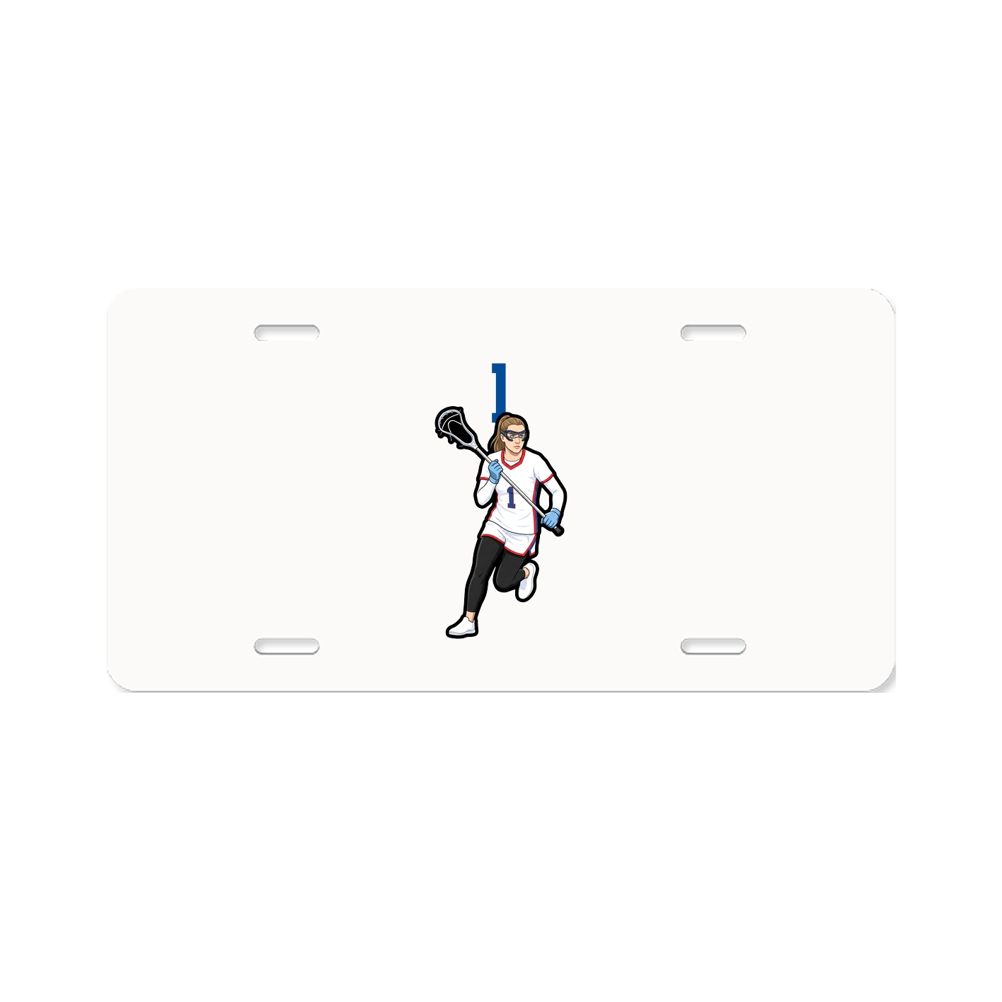 License Plate — Number Top in Classic