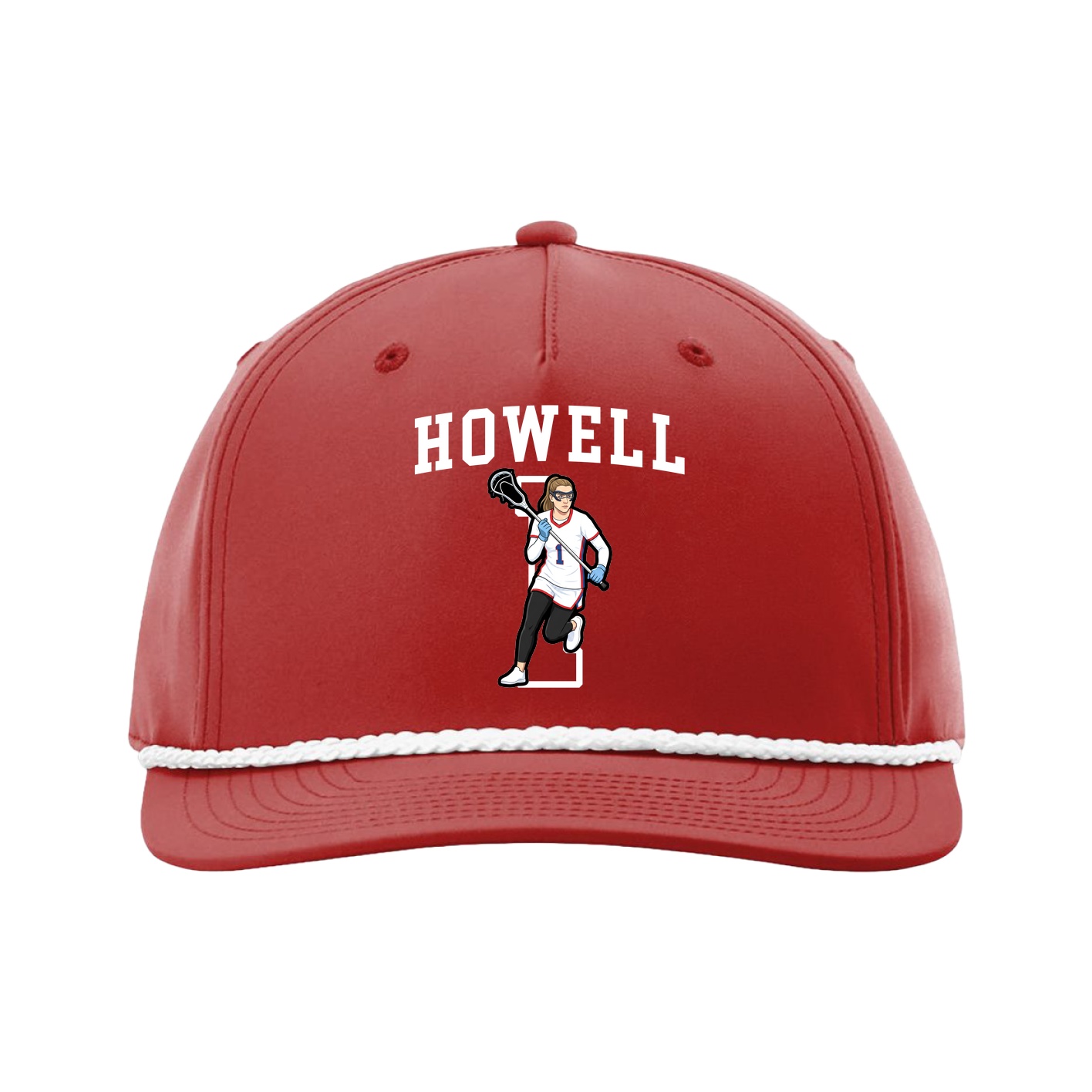 Five-Panel Classic Rope Cap — Shirsey in Red