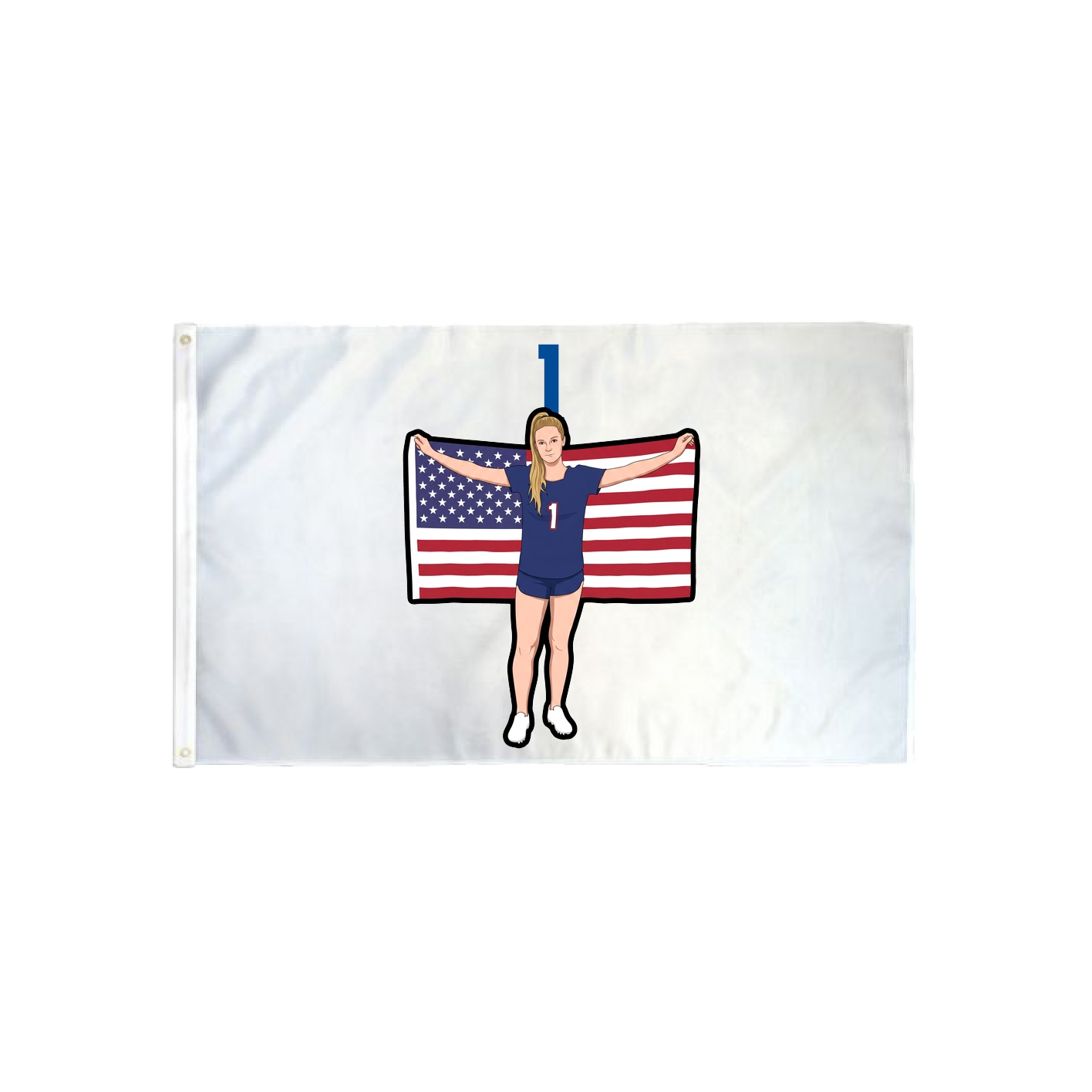 3x5 Flag — Number Top in Classic