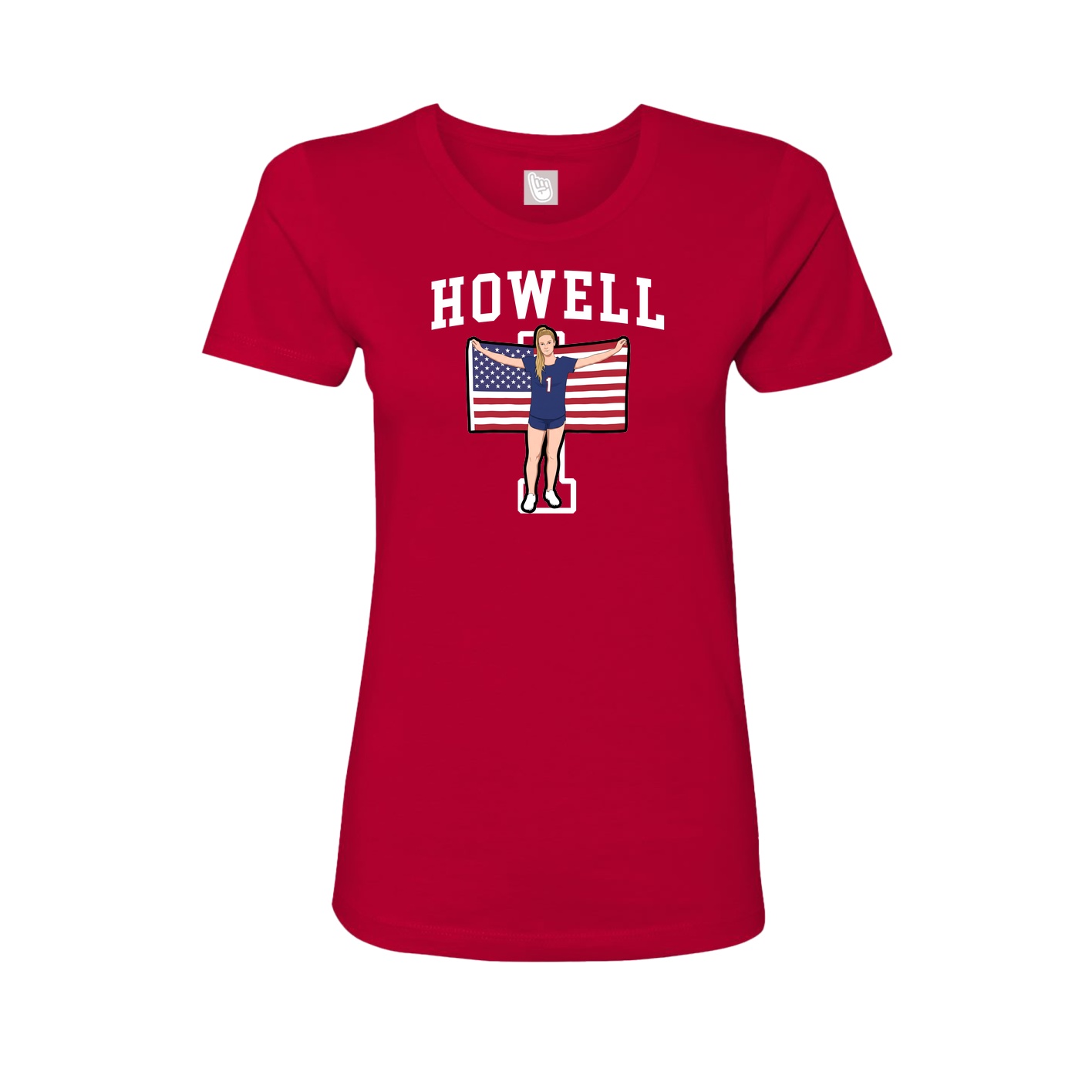 Fitted Women's Tee — Shirsey in Red
