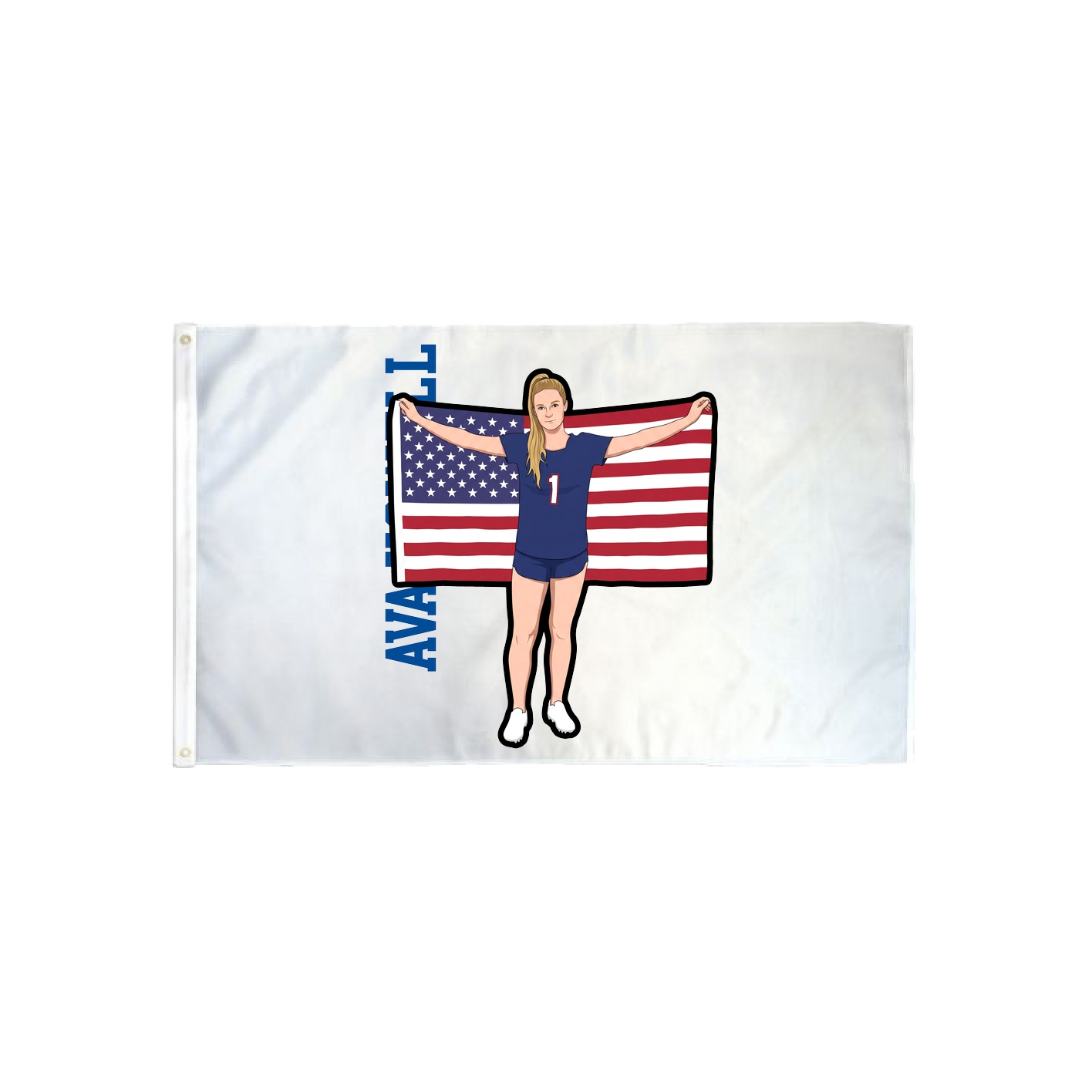 3x5 Flag — Name Vertical in Classic