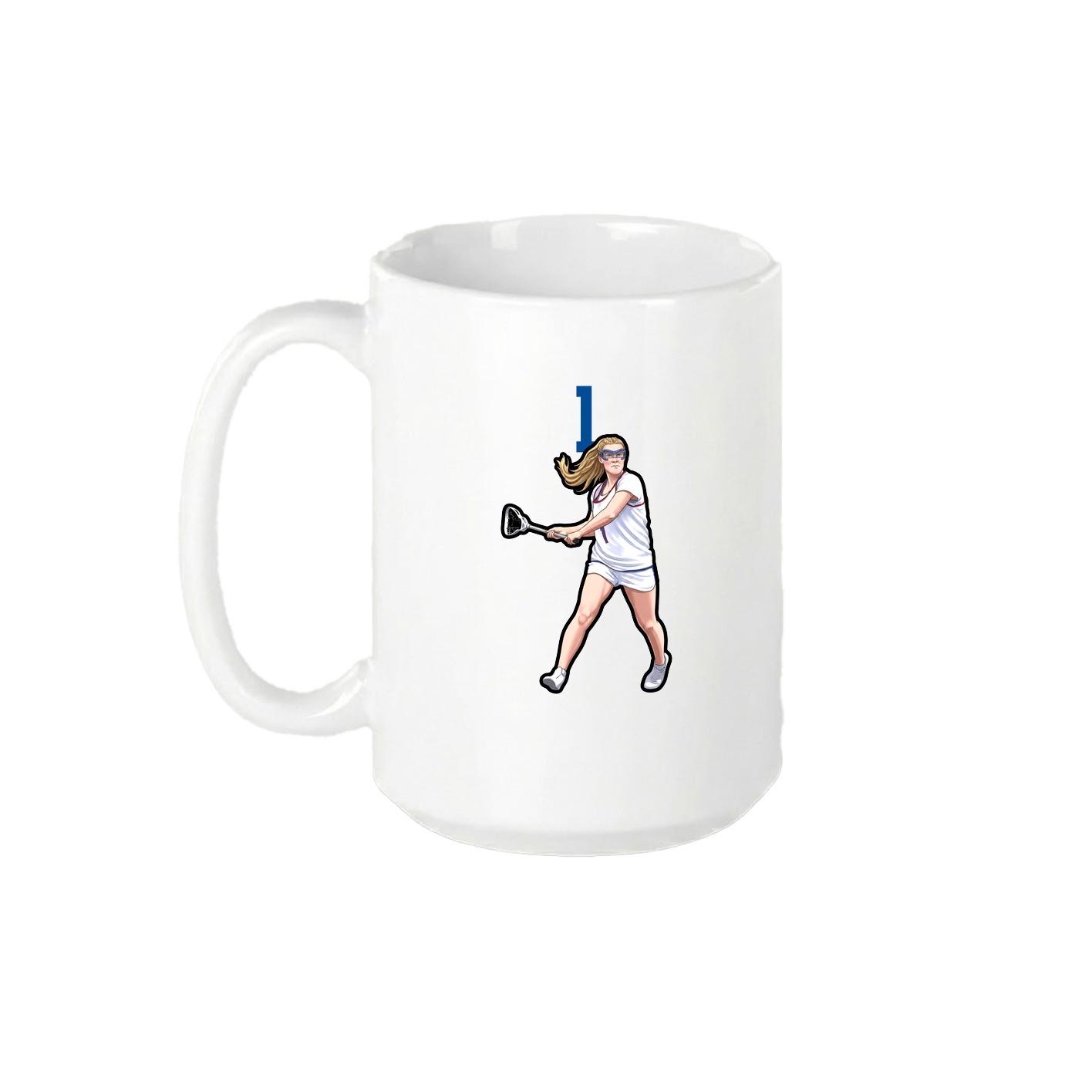 15oz Coffee Mug — Number Top in White