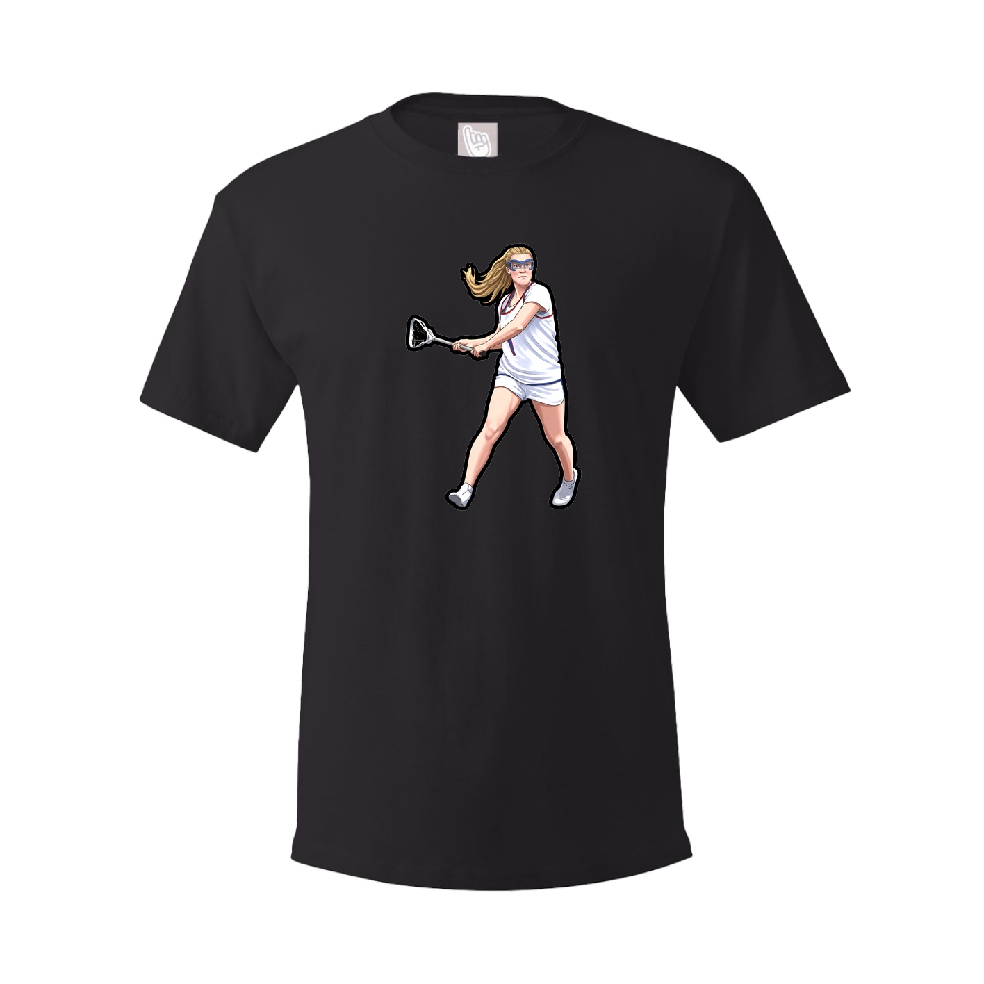 Youth Tee — Name Vertical in Black
