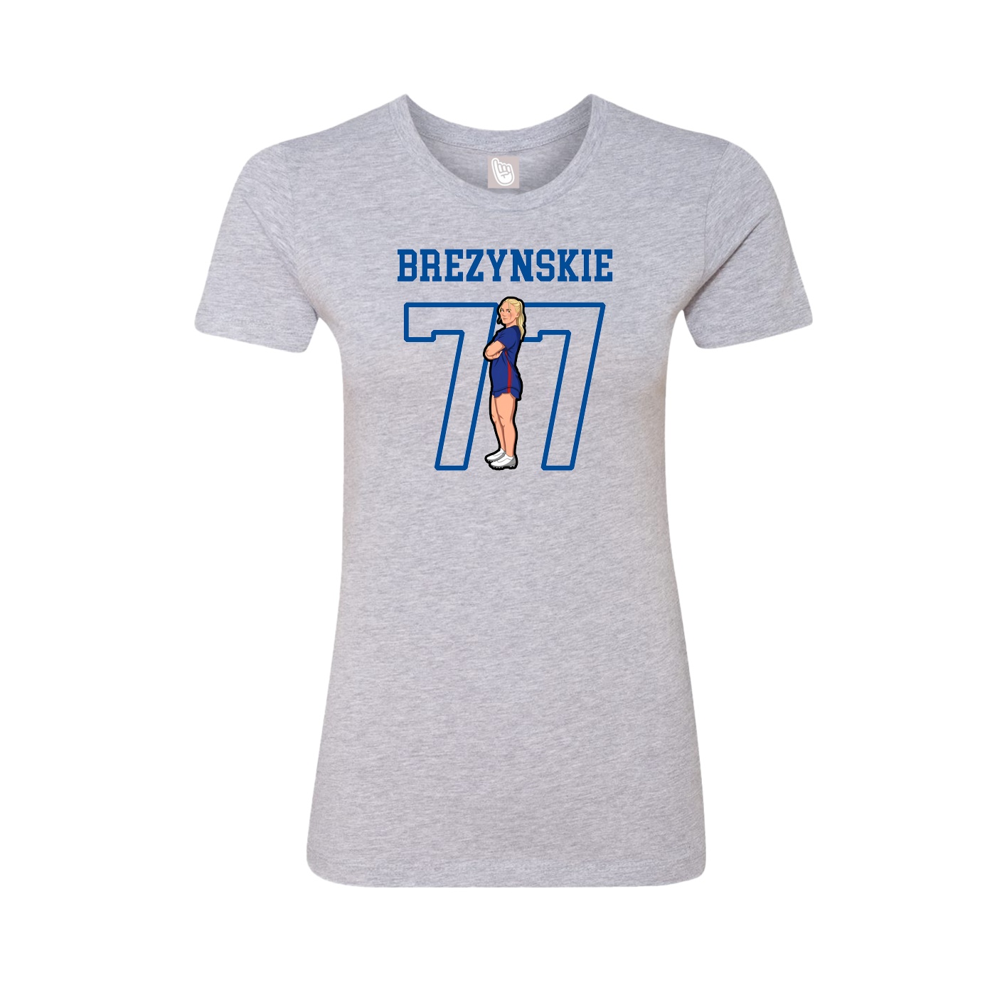 Fitted Women's Tee — Shirsey in Grey