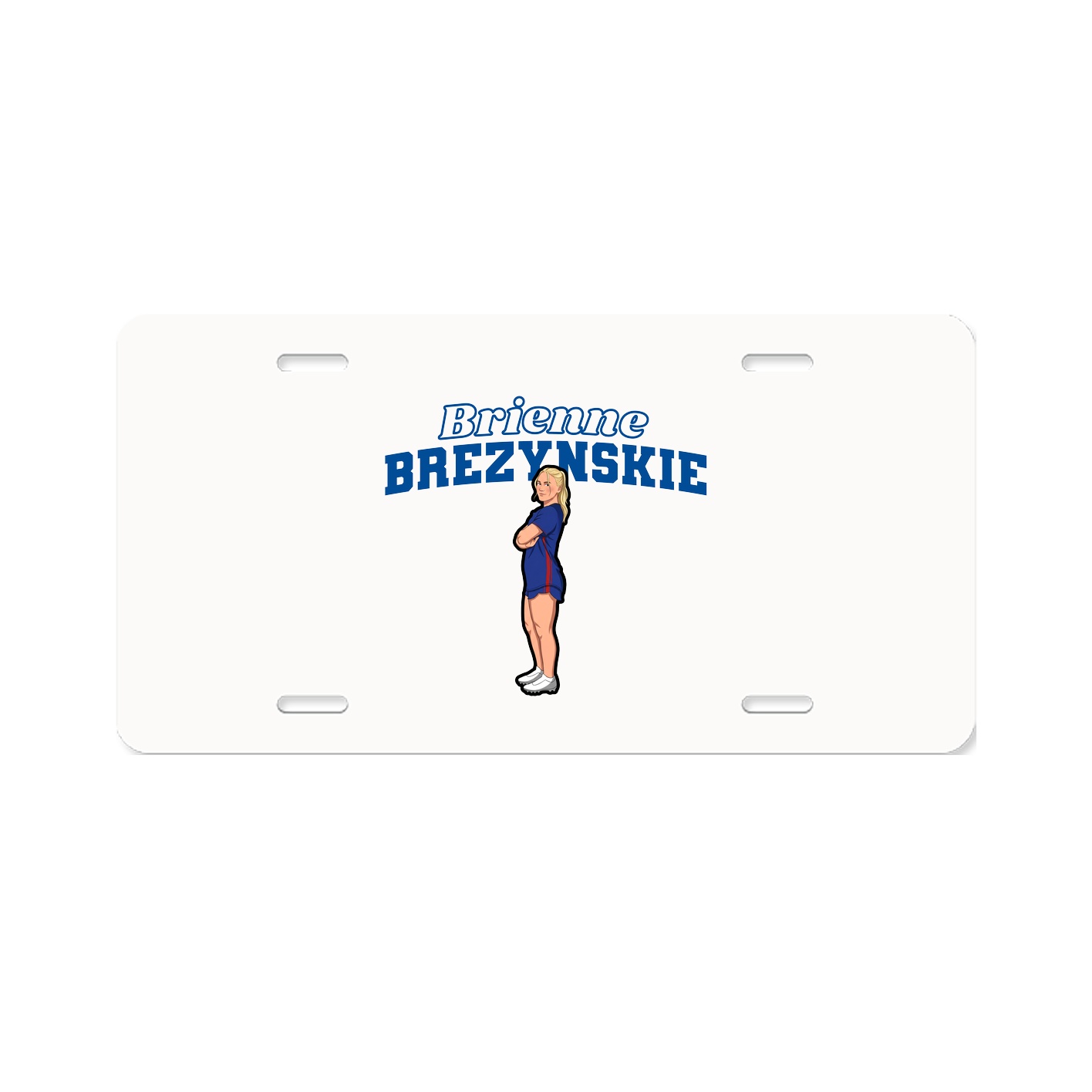 License Plate — Name Arch in Classic