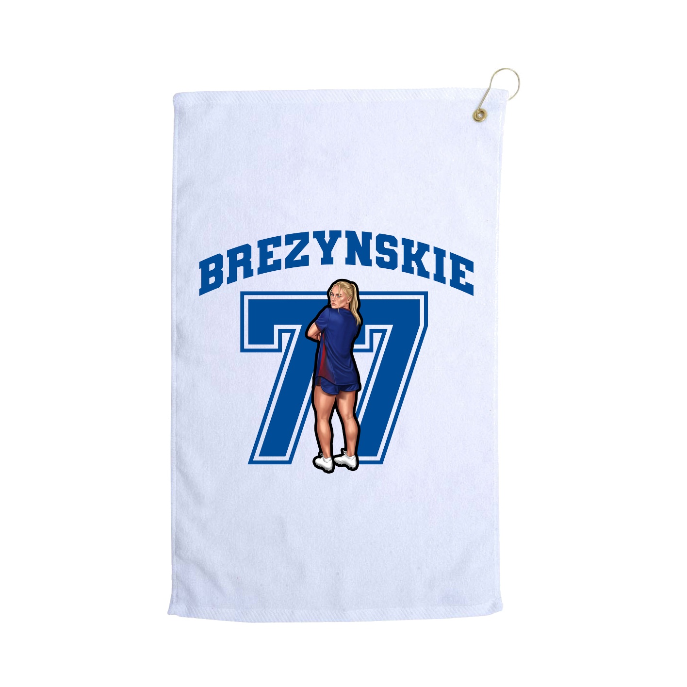 Golf Towel — Number in White