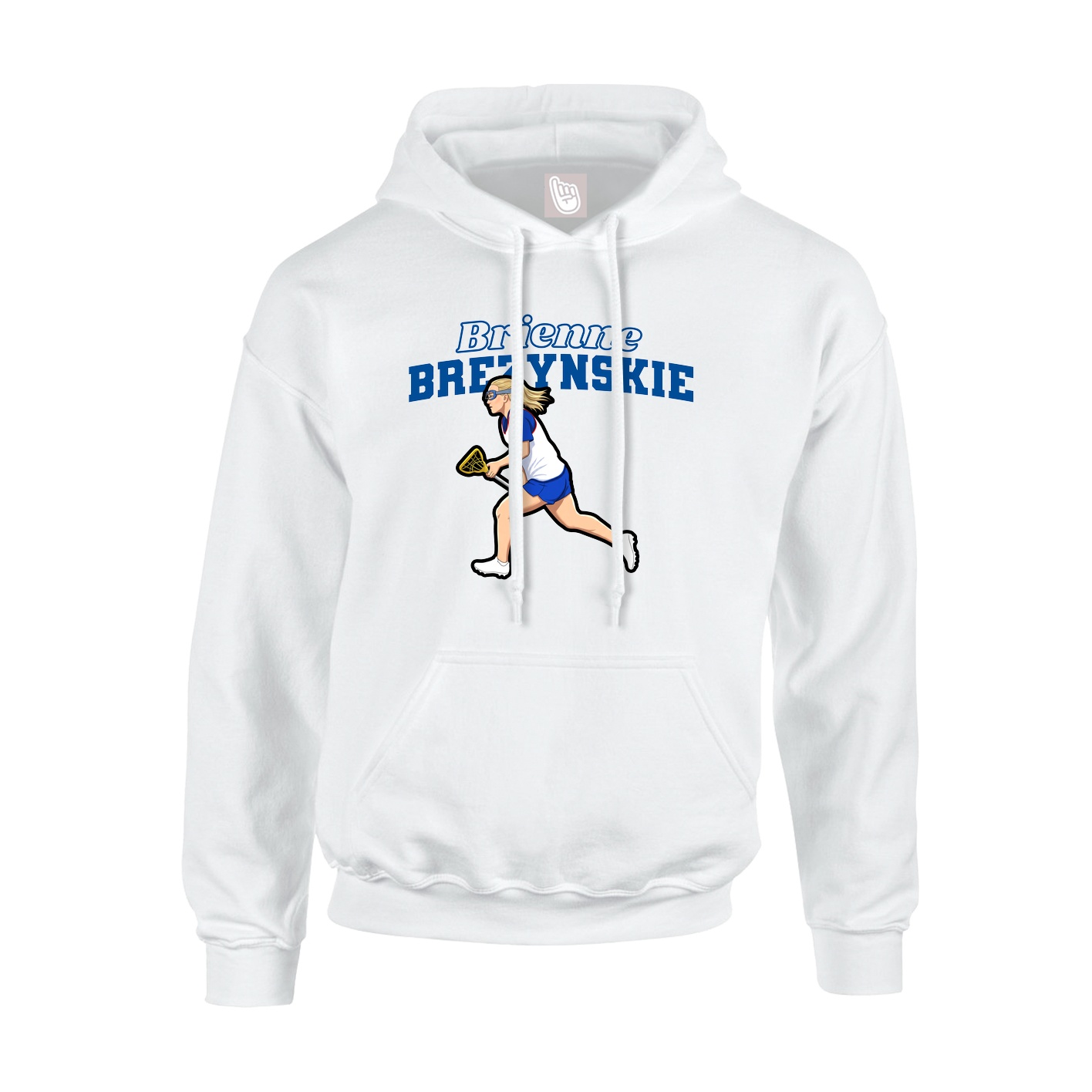 Hoodie — Name Arch in White