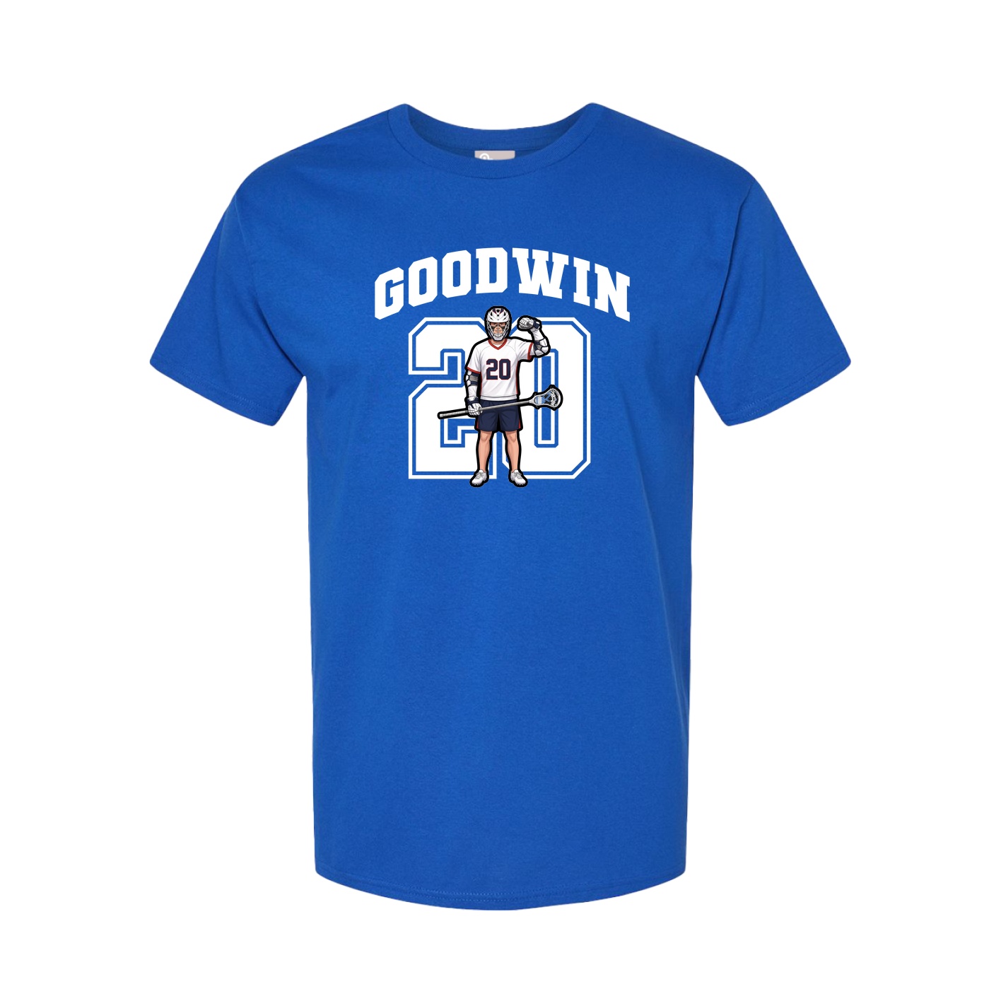 Youth Tee — Number in Royal