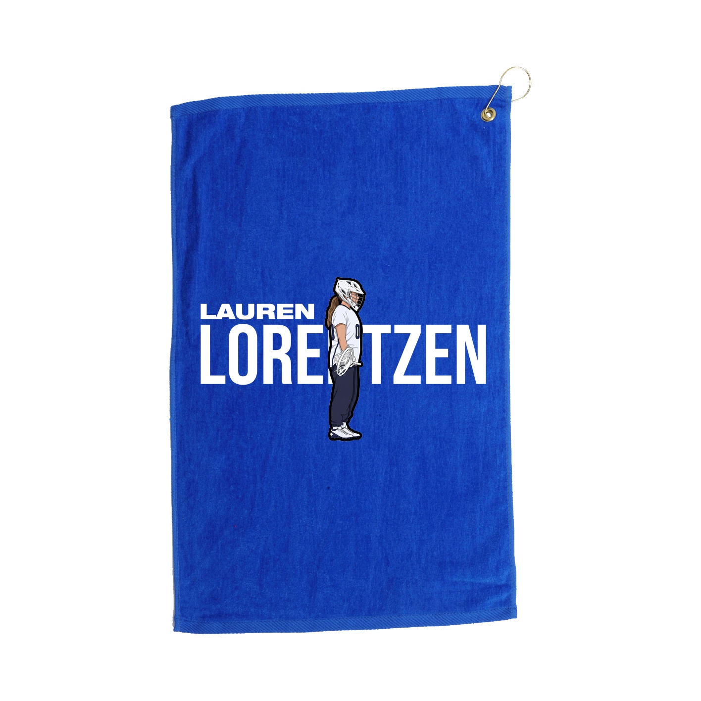 Golf Towel — Player Name in Royal
