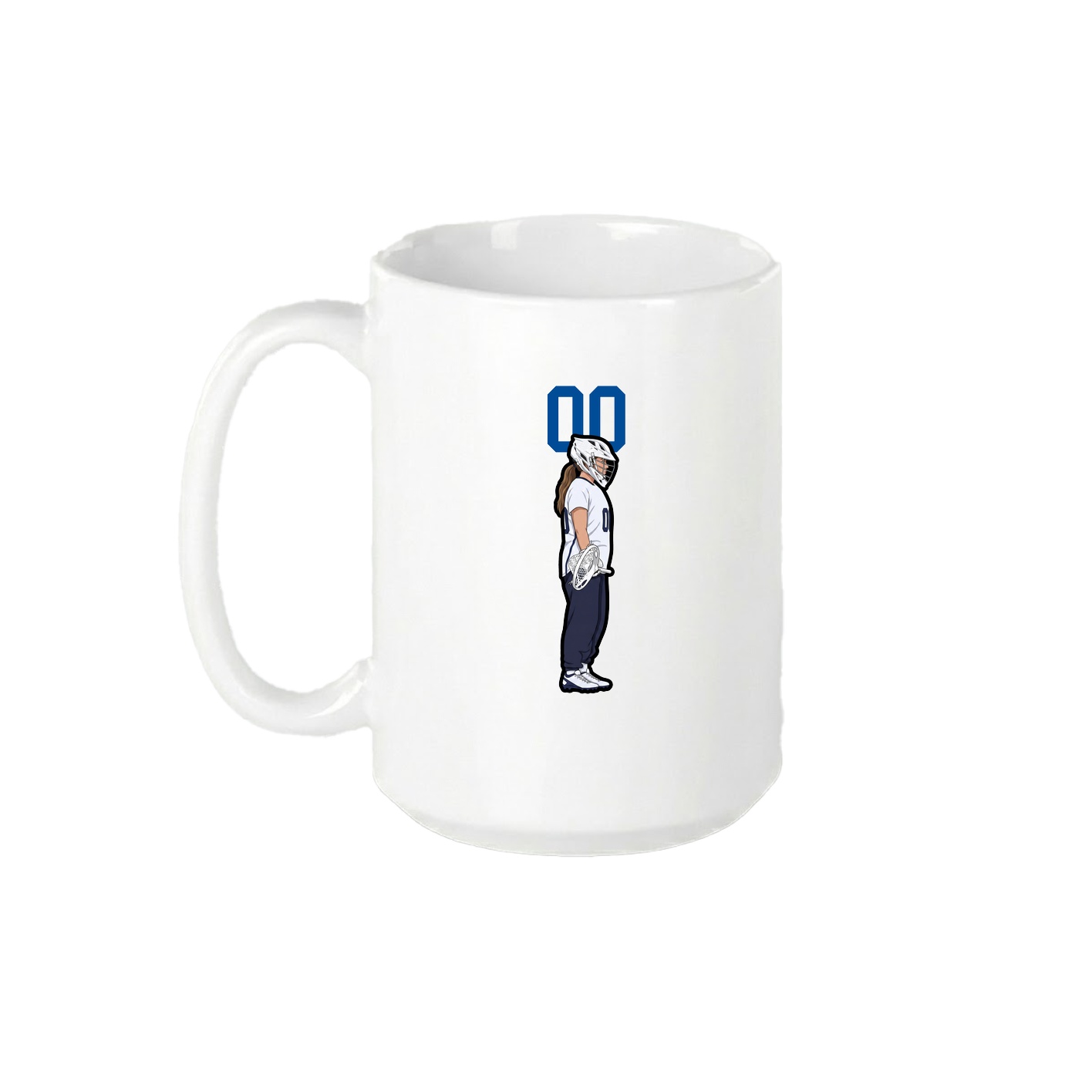 15oz Coffee Mug — Number Top in White