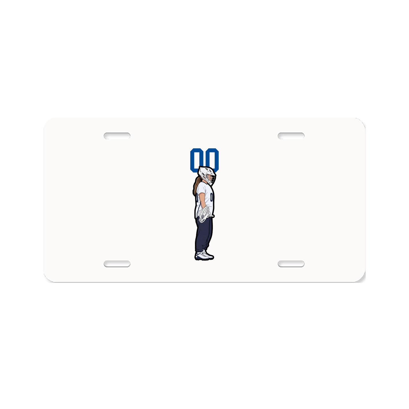 License Plate — Number Top in Classic