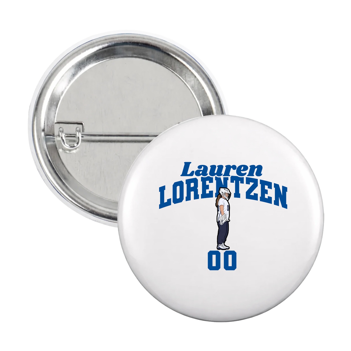 Game Day Button — Signature Arch in White