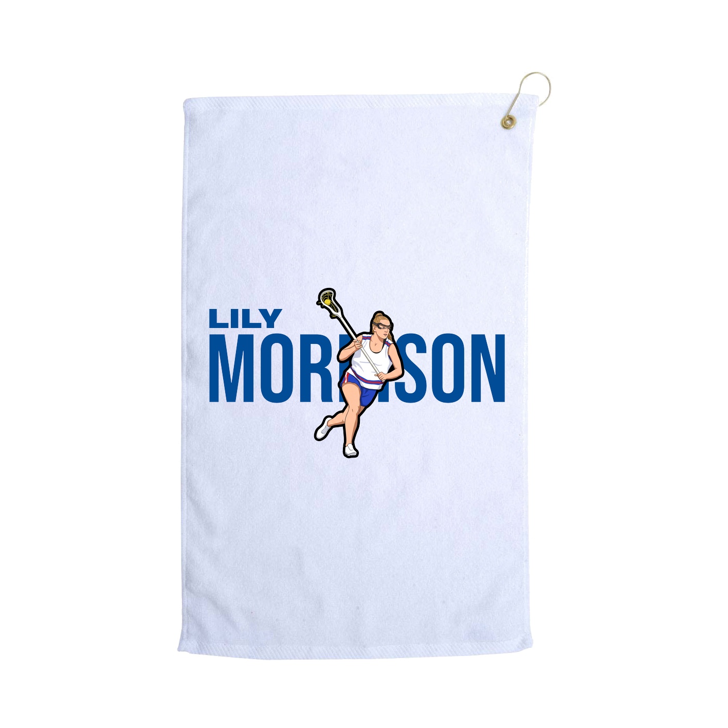 Golf Towel — Player Name in White