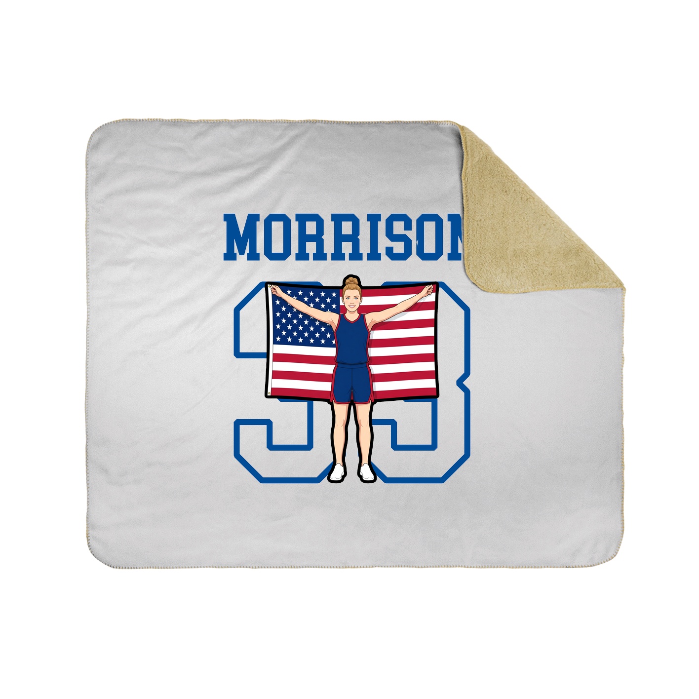Throw Blanket — Shirsey in White