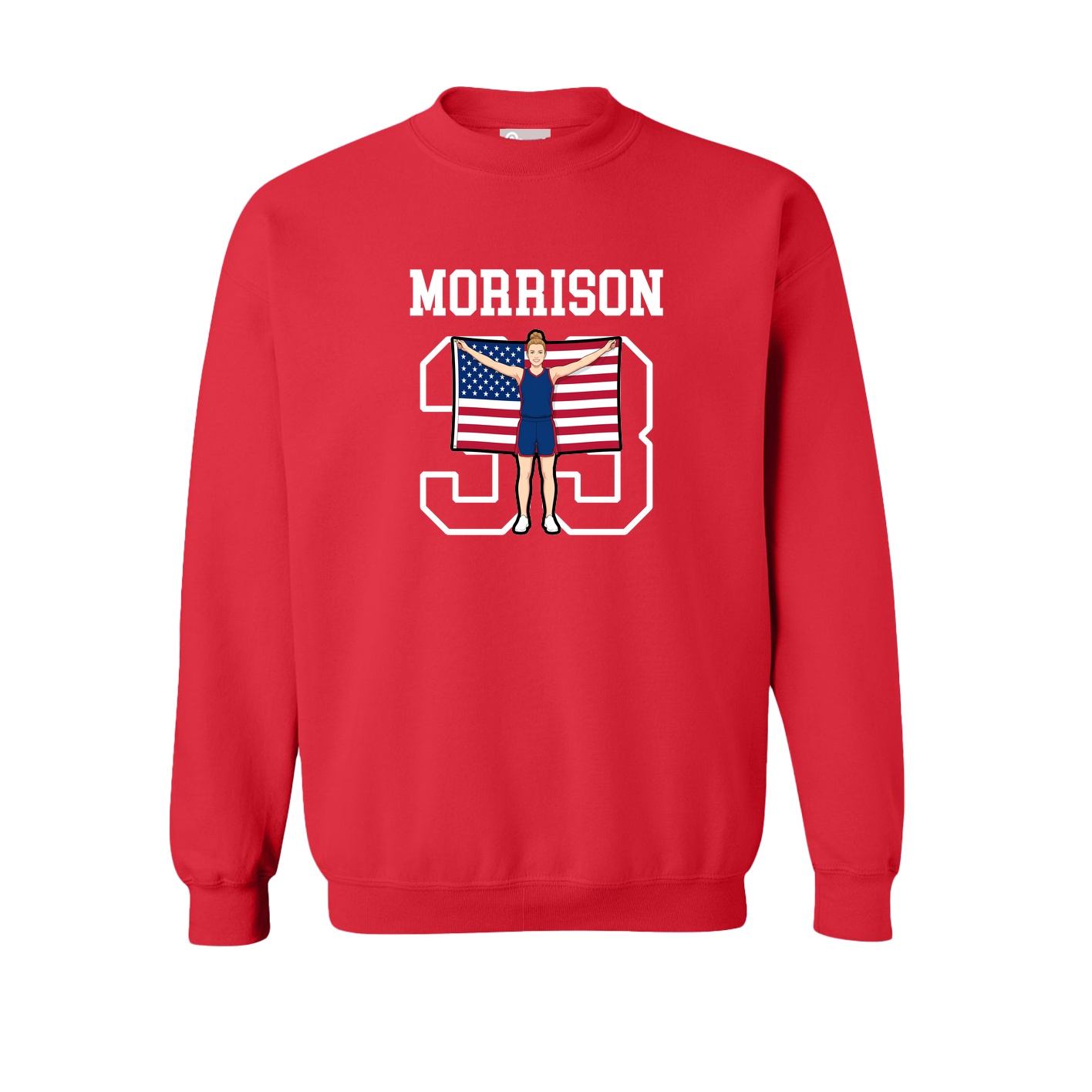 Fleece Crew — Shirsey in Red