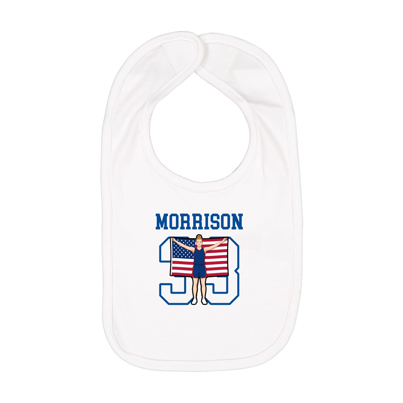 Infant Bib — Shirsey in White