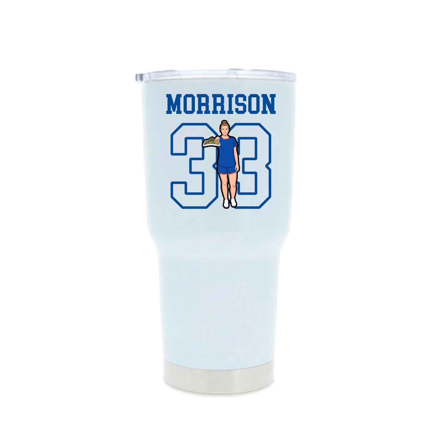 30oz Stainless Steel Tumbler — Shirsey in White