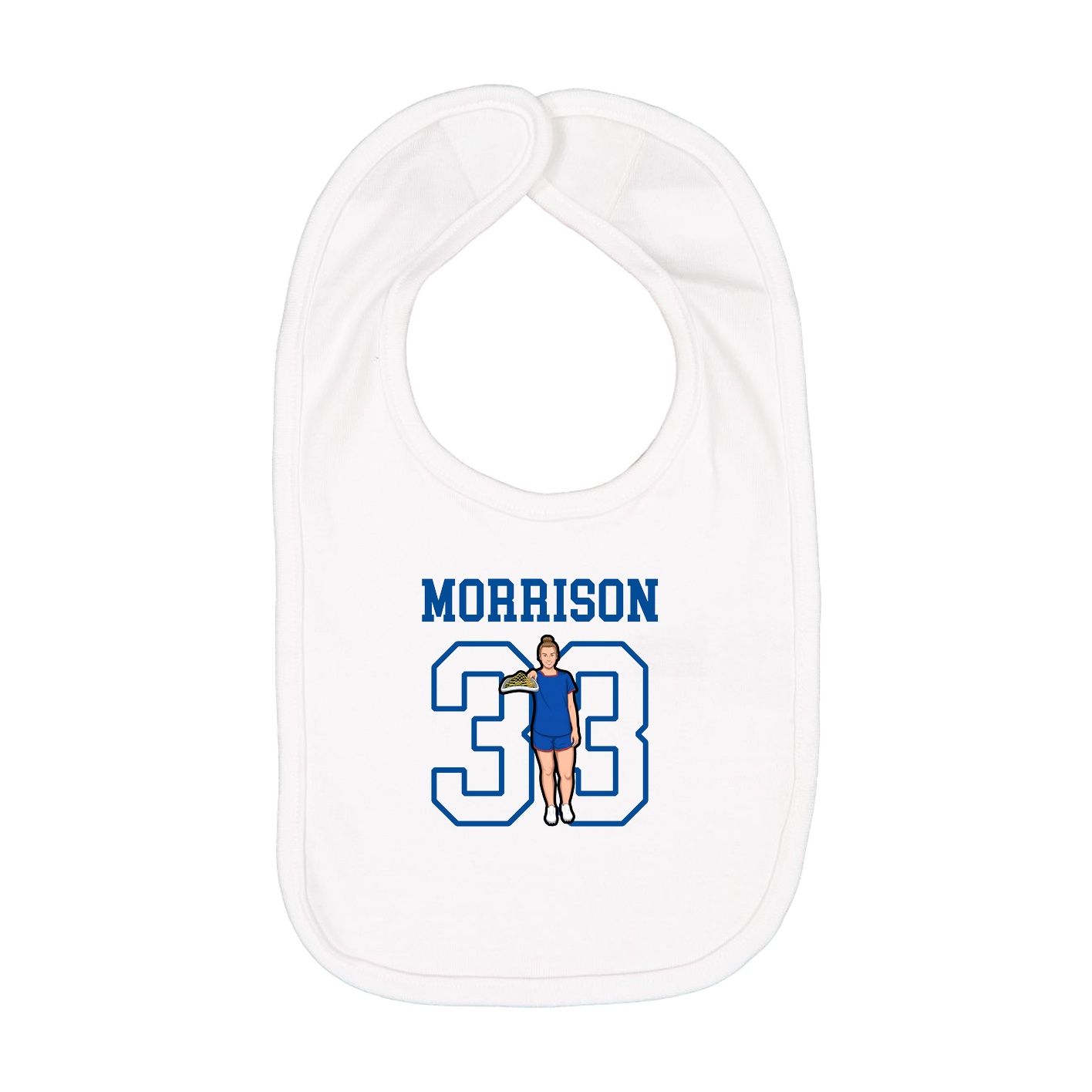 Infant Bib — Shirsey in White