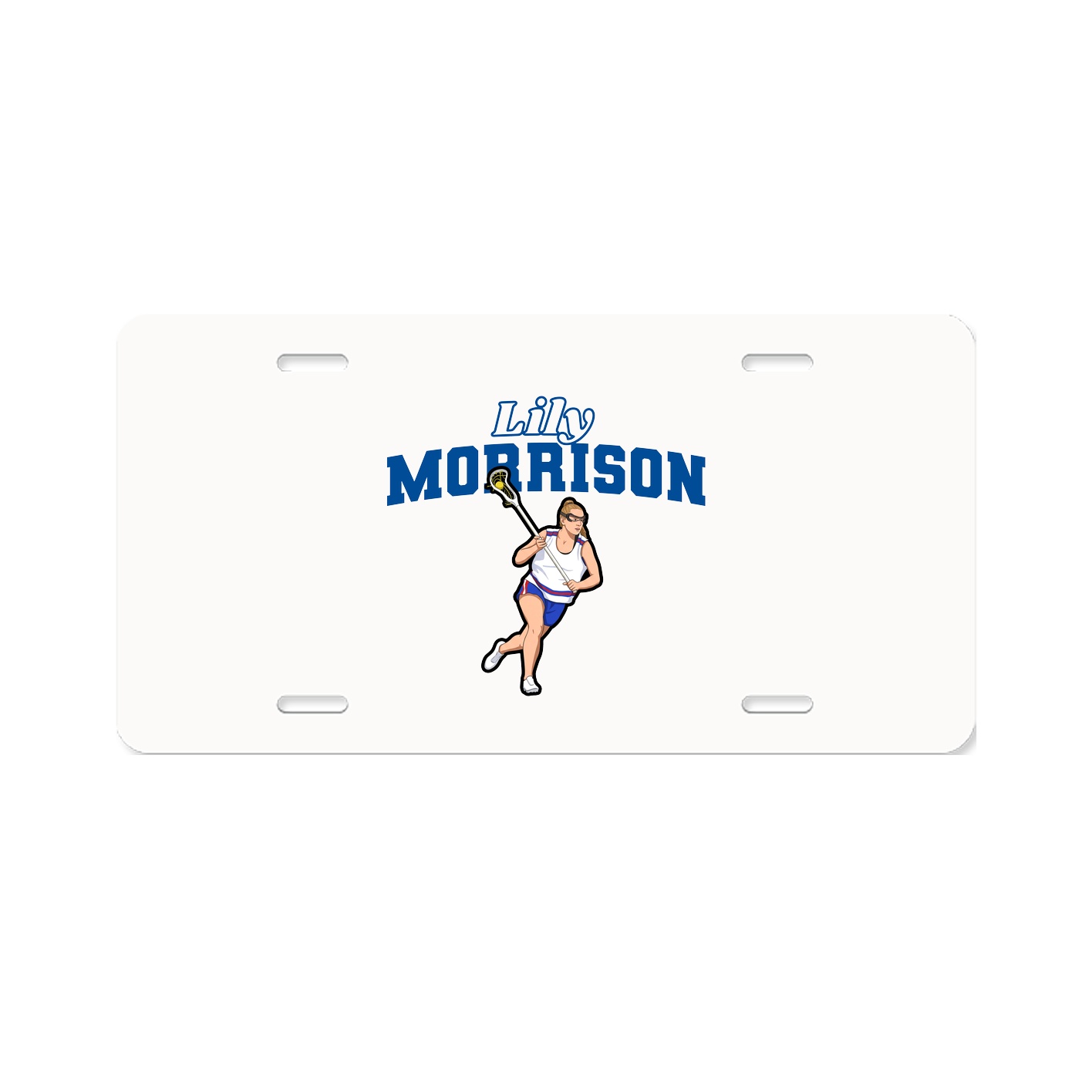 License Plate — Name Arch in Classic