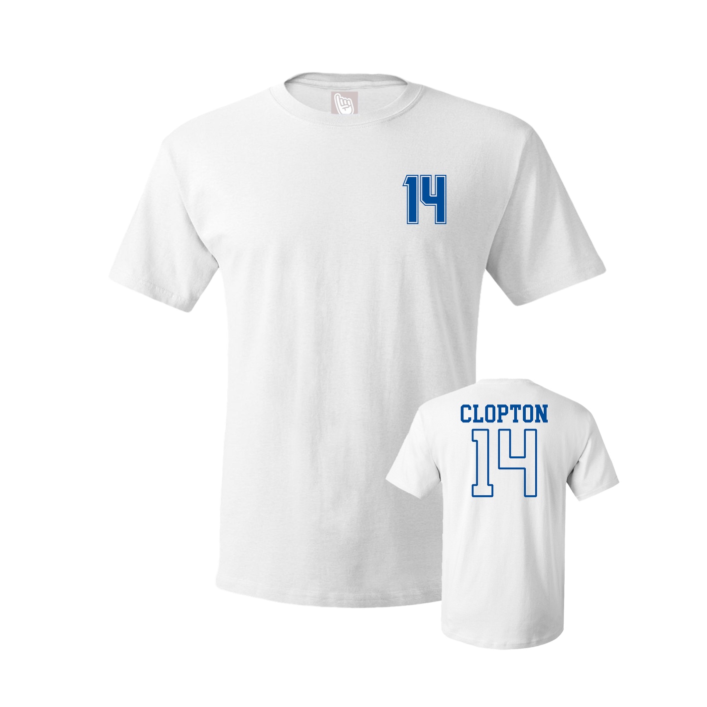 Youth Tee — Chest Back in White