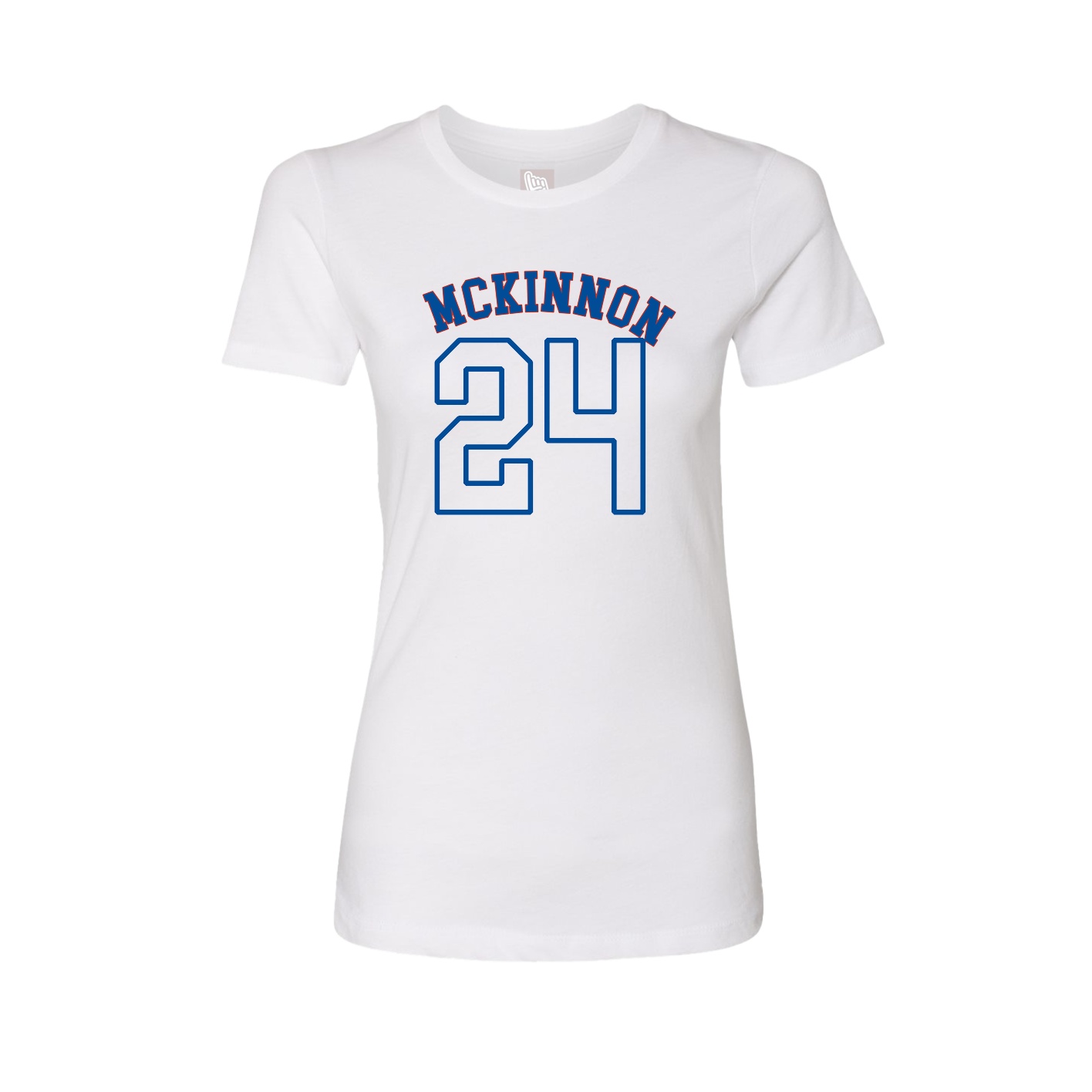 Fitted Women's Tee — Shirsey Arch in White