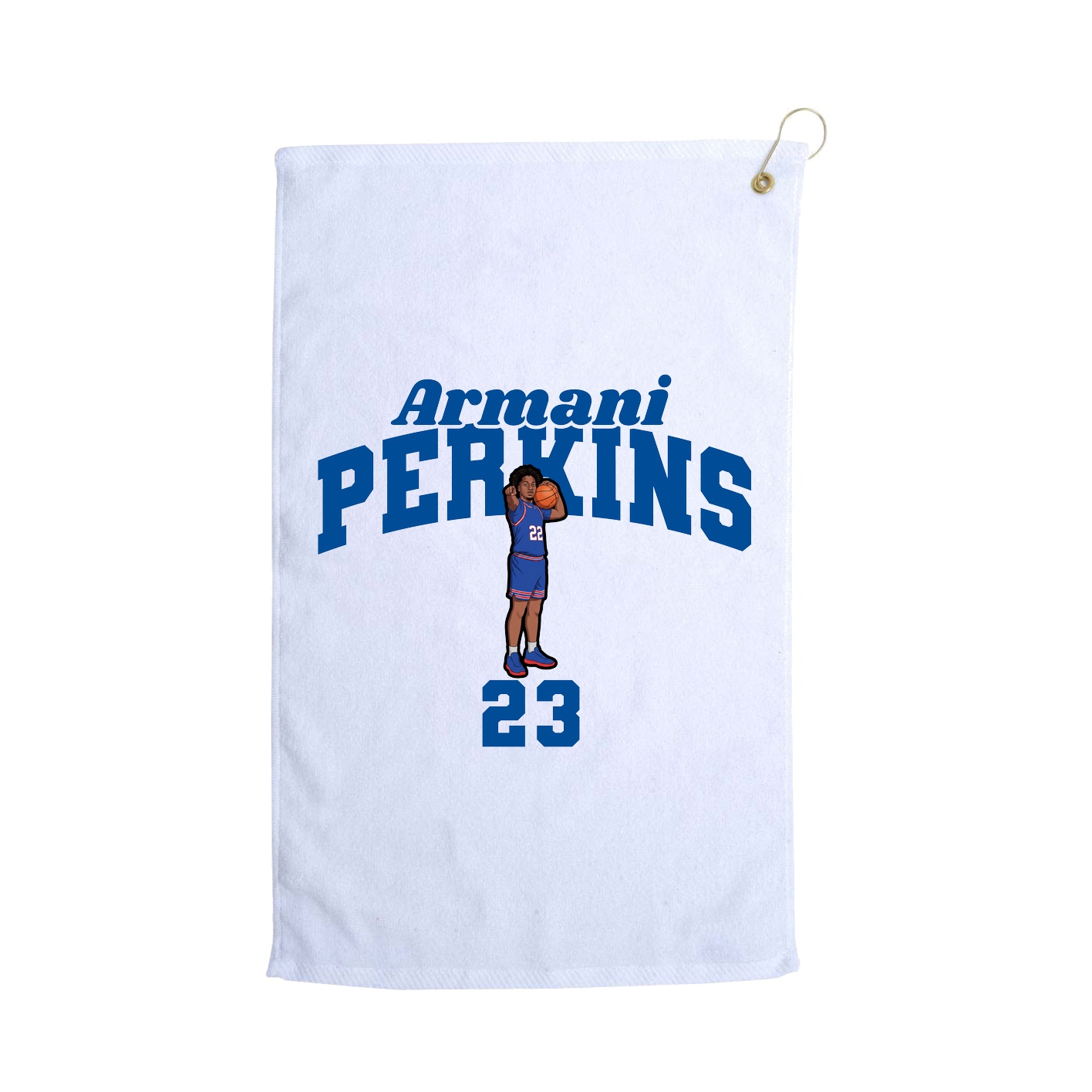 Golf Towel — Signature Arch in White