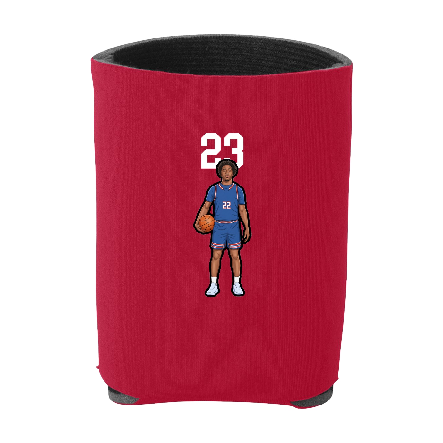 Can Holder — Number Top in Red
