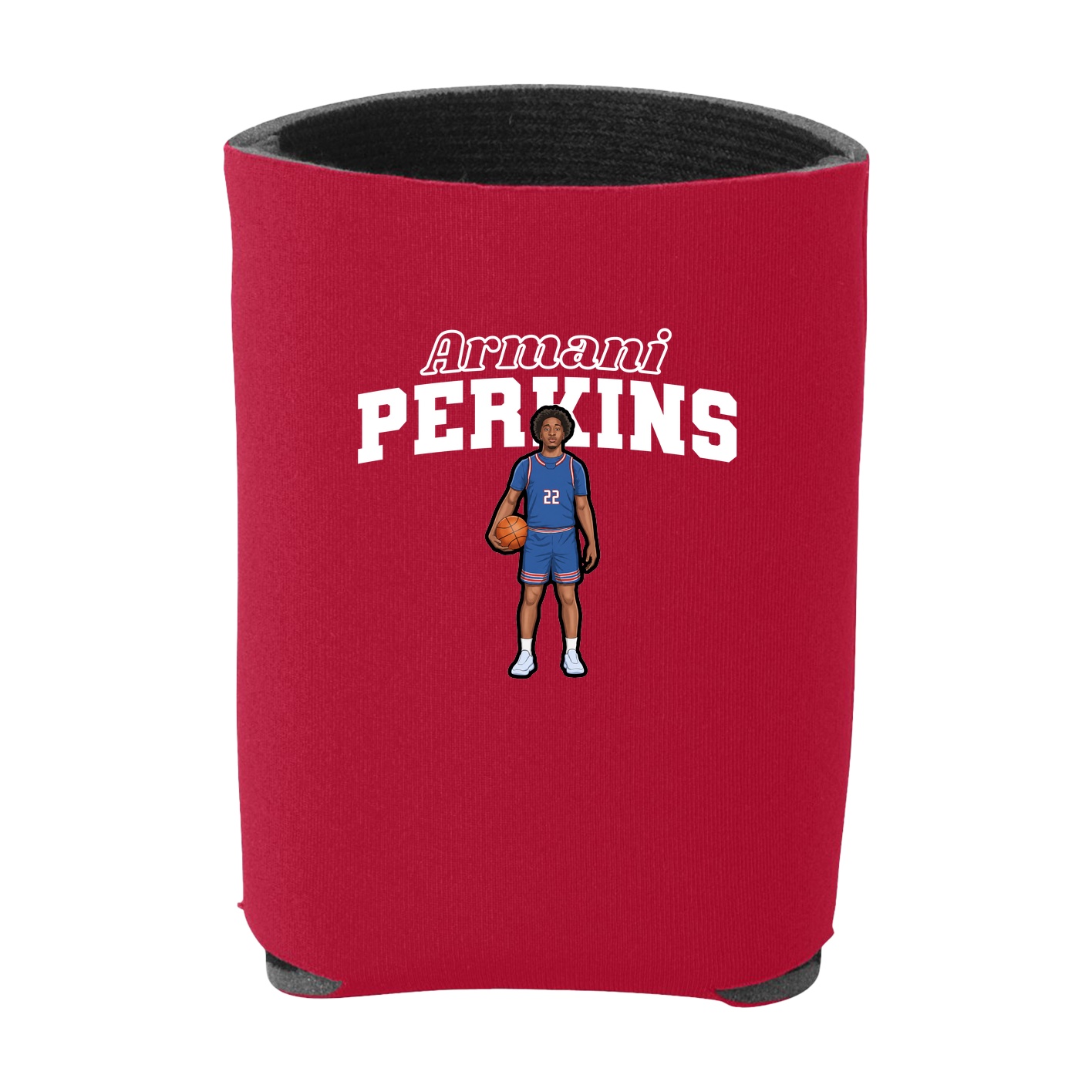Can Holder — Name Arch in Red