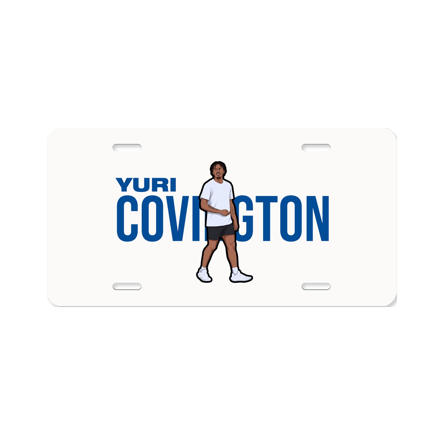License Plate — Player Name in Classic