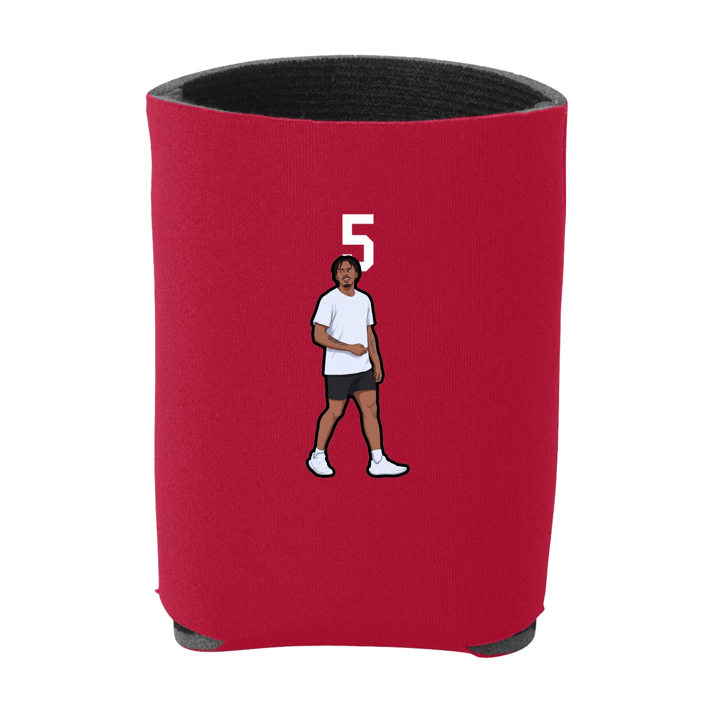 Can Holder — Number Top in Red