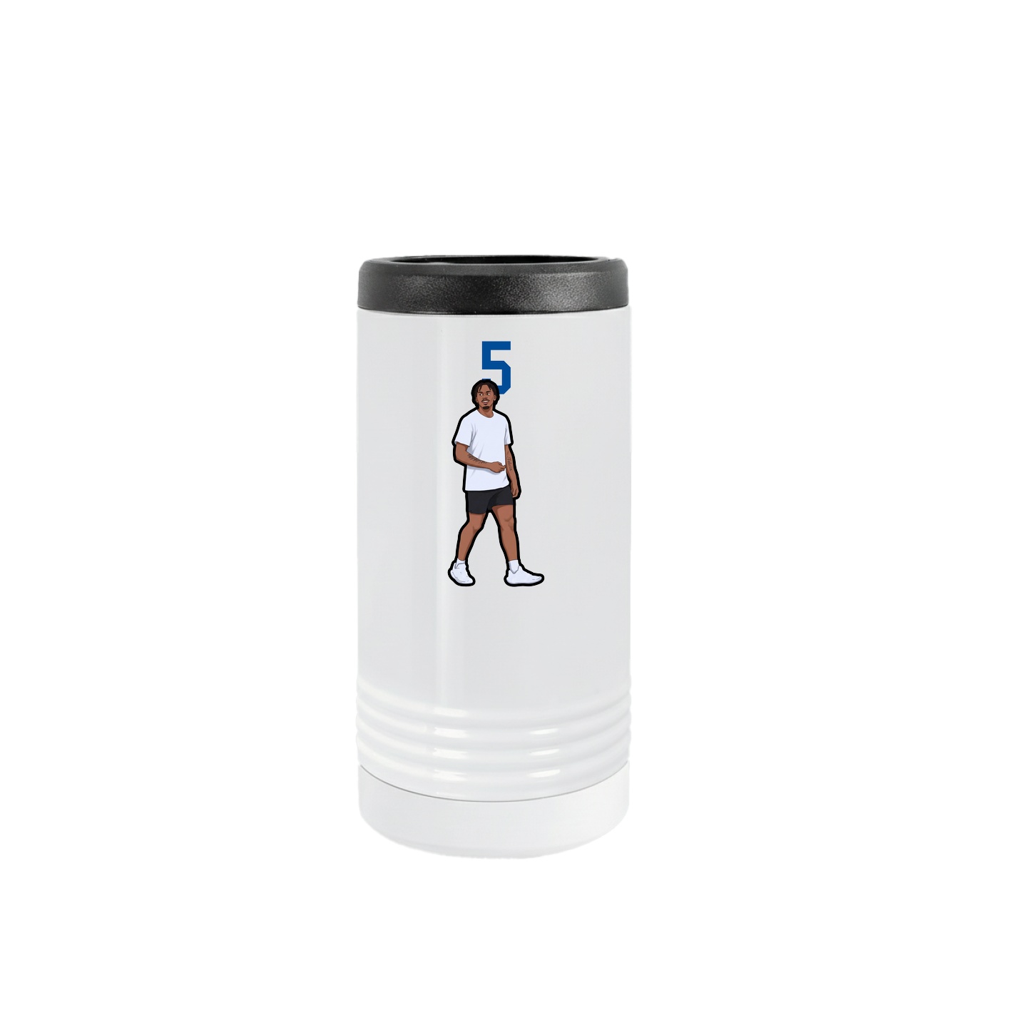Slim Beverage Holder — Number Top in White