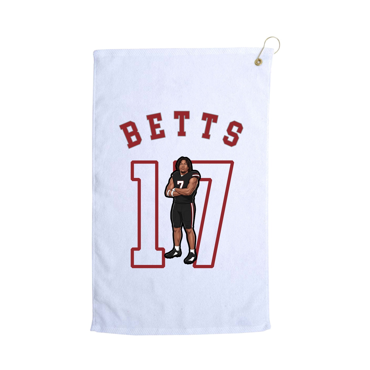 Golf Towel — Shirsey Arch in White