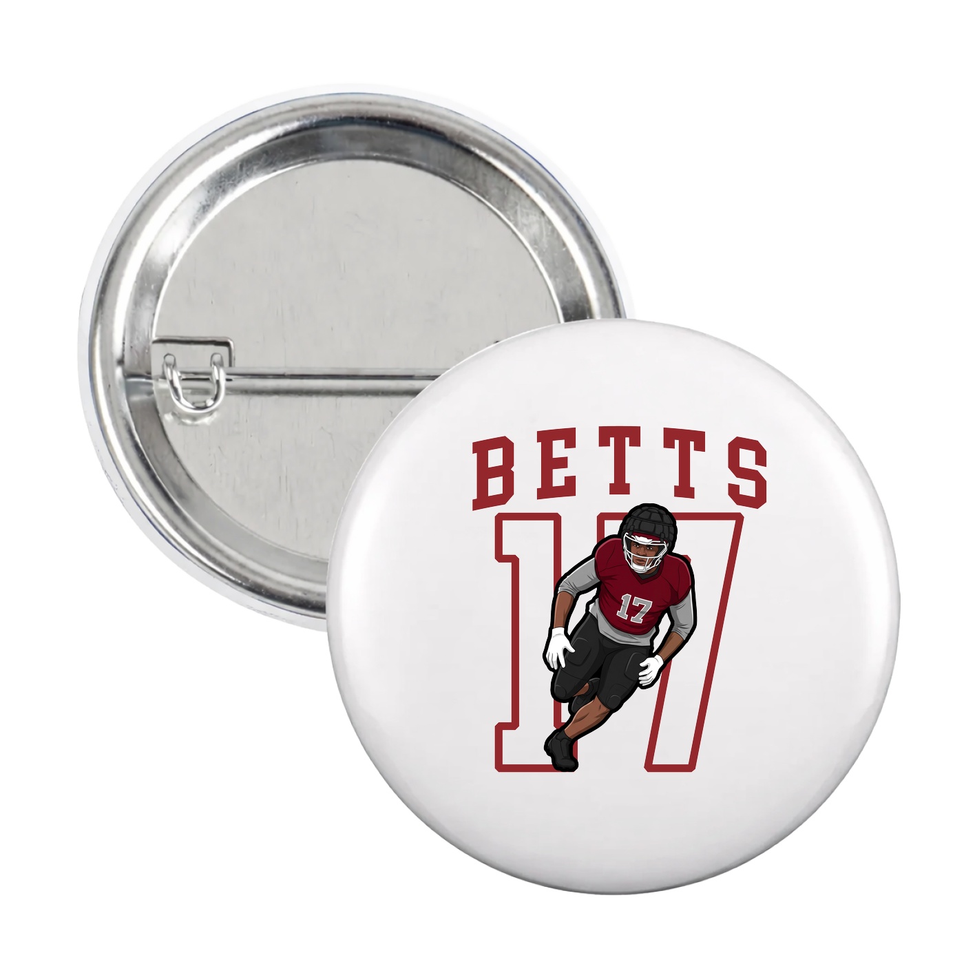 Game Day Button — Shirsey in White