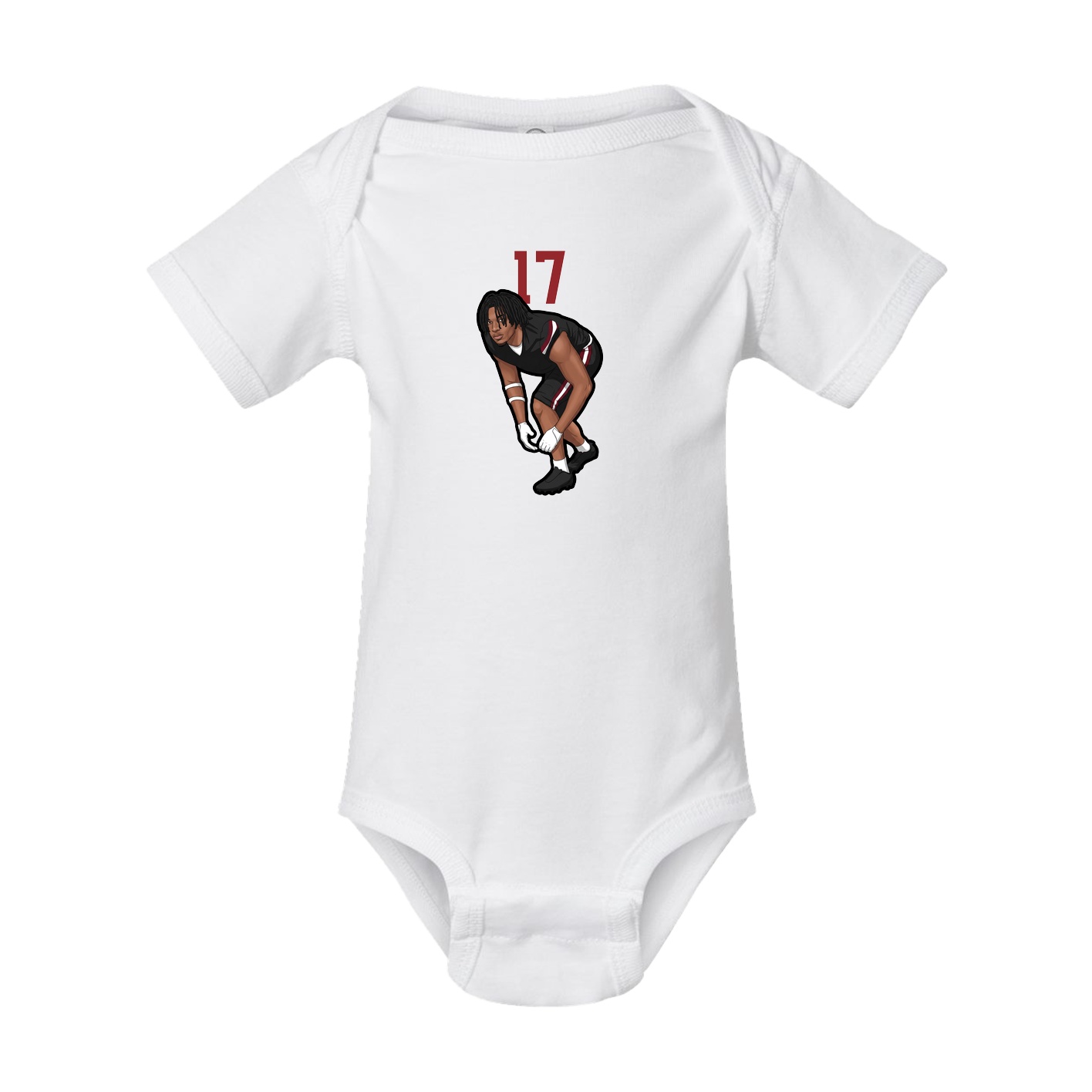 Baby Onesie — Number Top in White