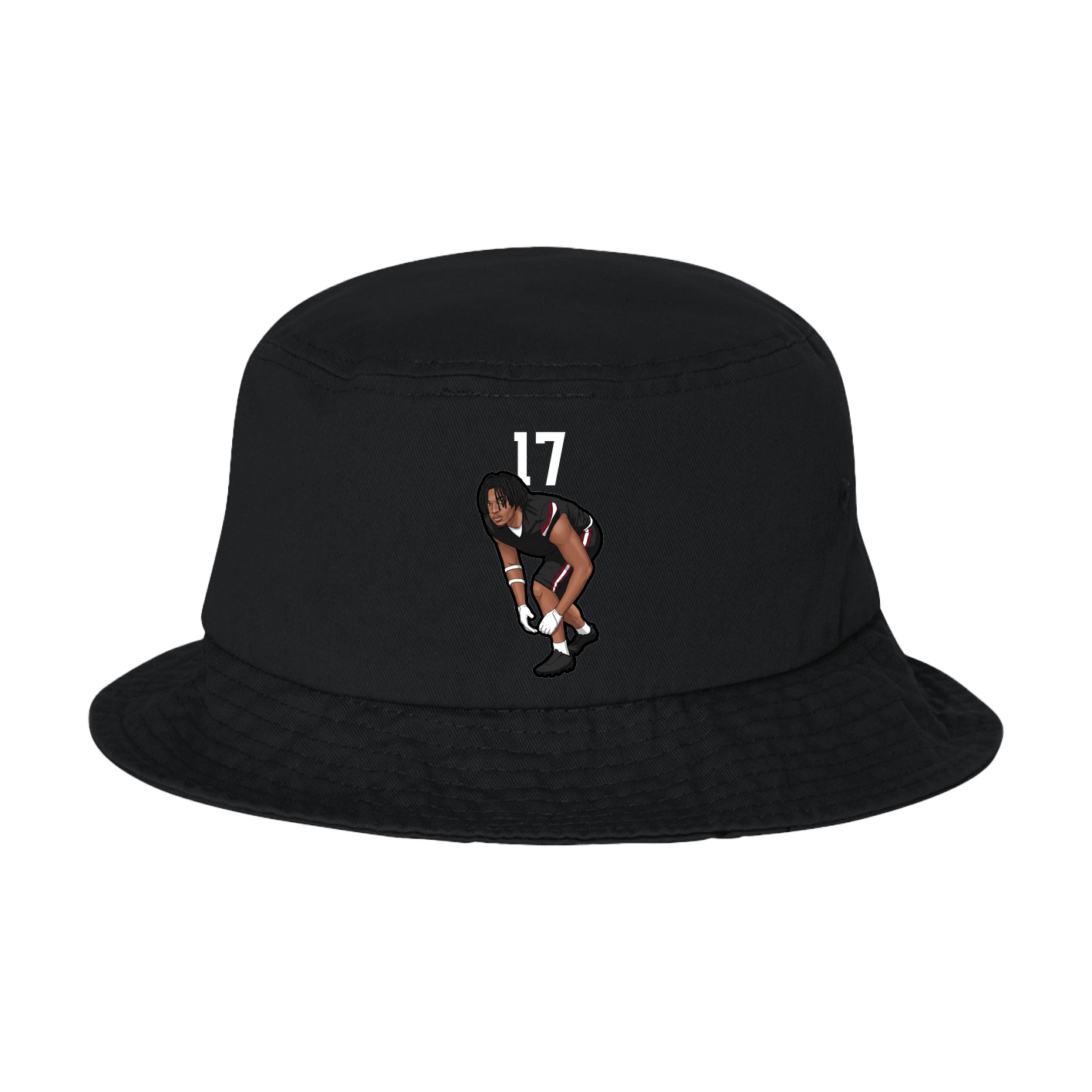 Bucket Cap — Number Top in Black