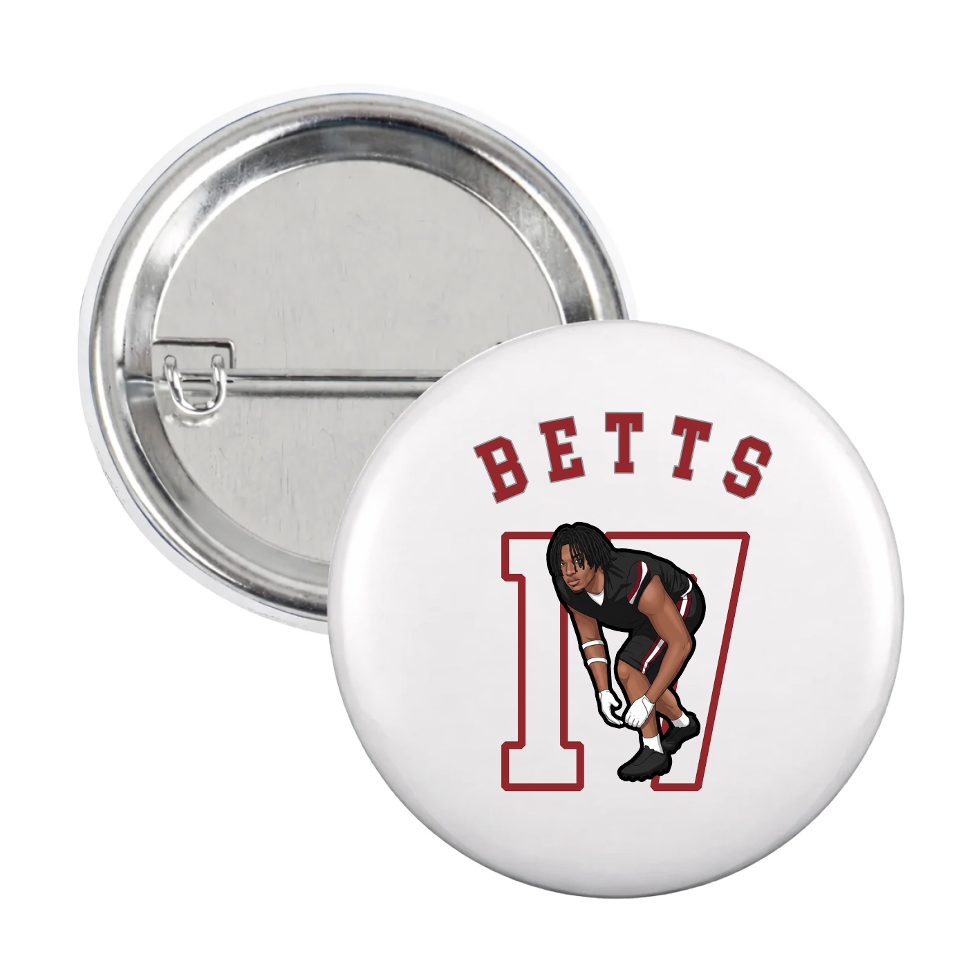 Game Day Button — Shirsey Arch in White