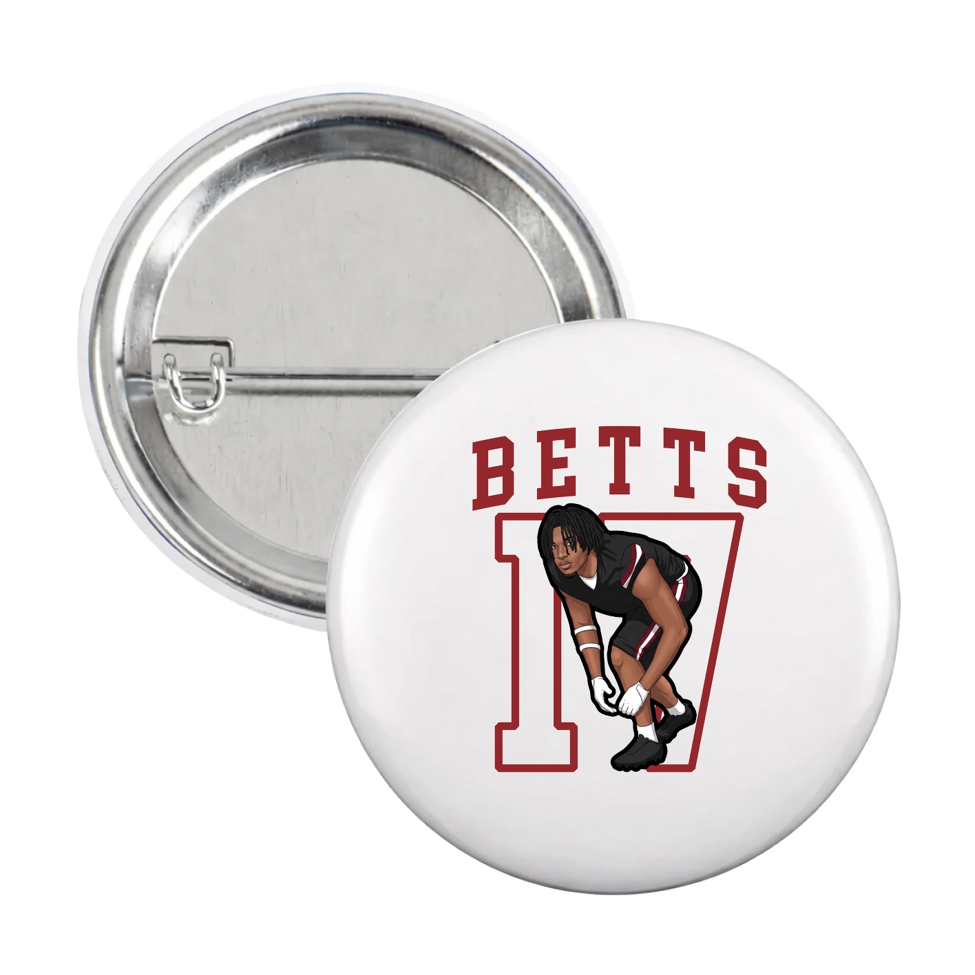 Game Day Button — Shirsey in White