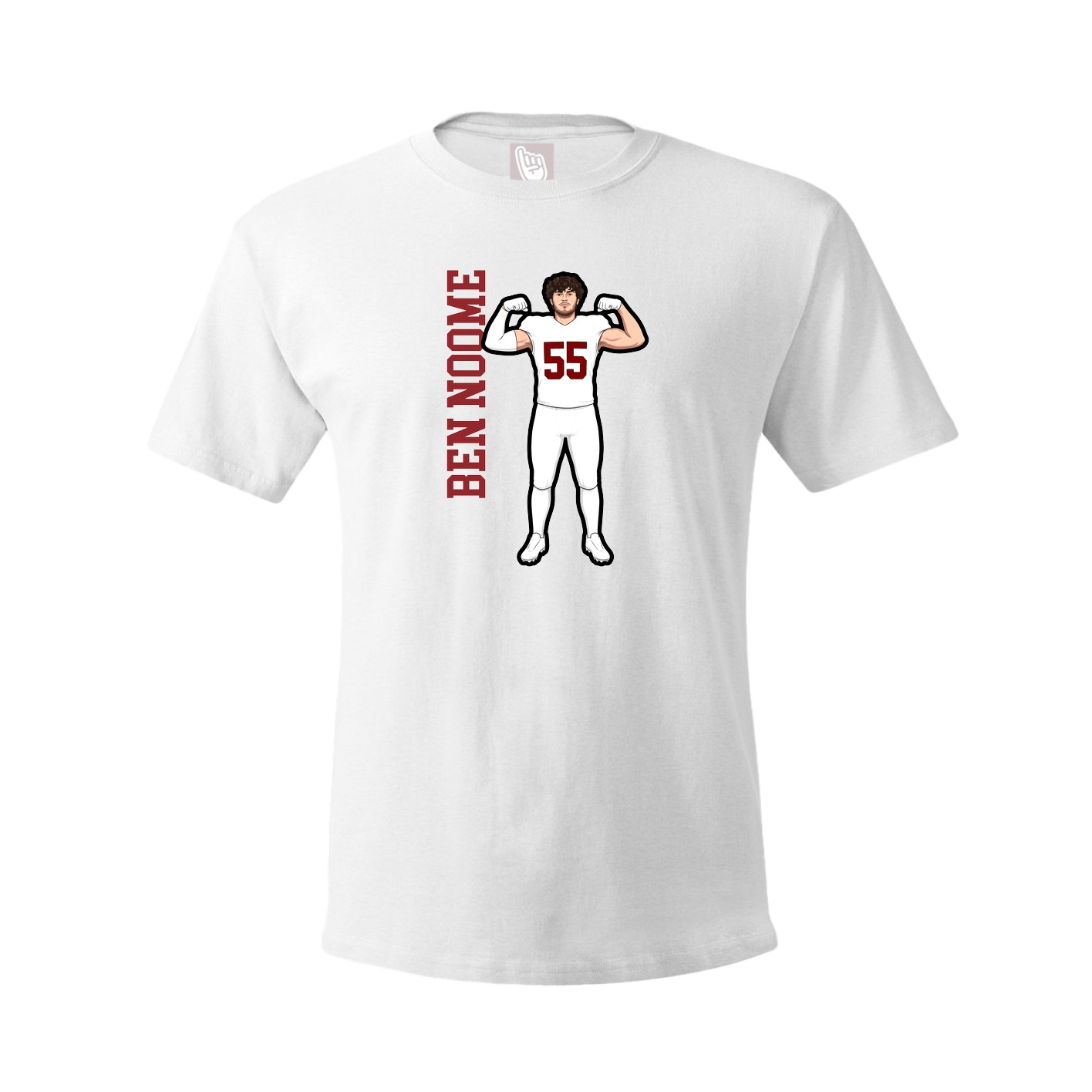 Tee — Name Vertical in White