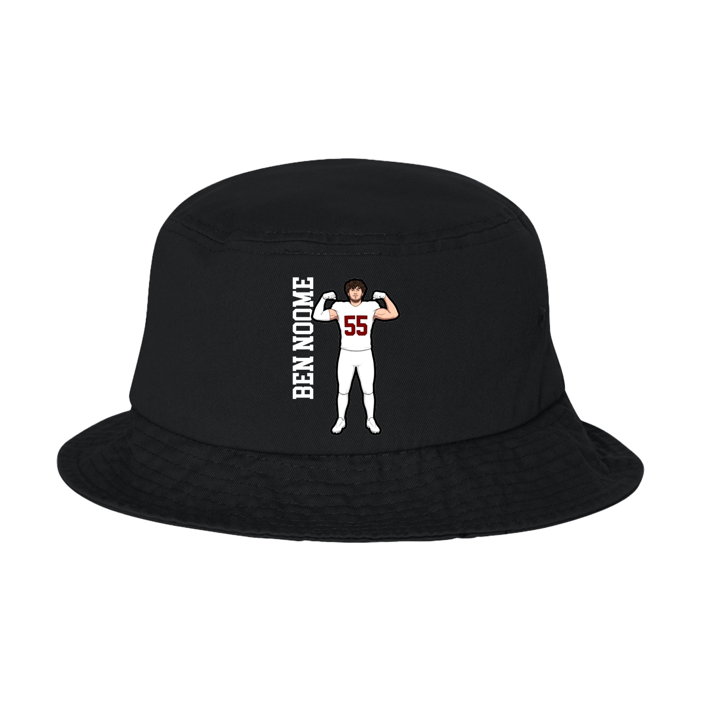 Bucket Cap — Name Vertical in Black