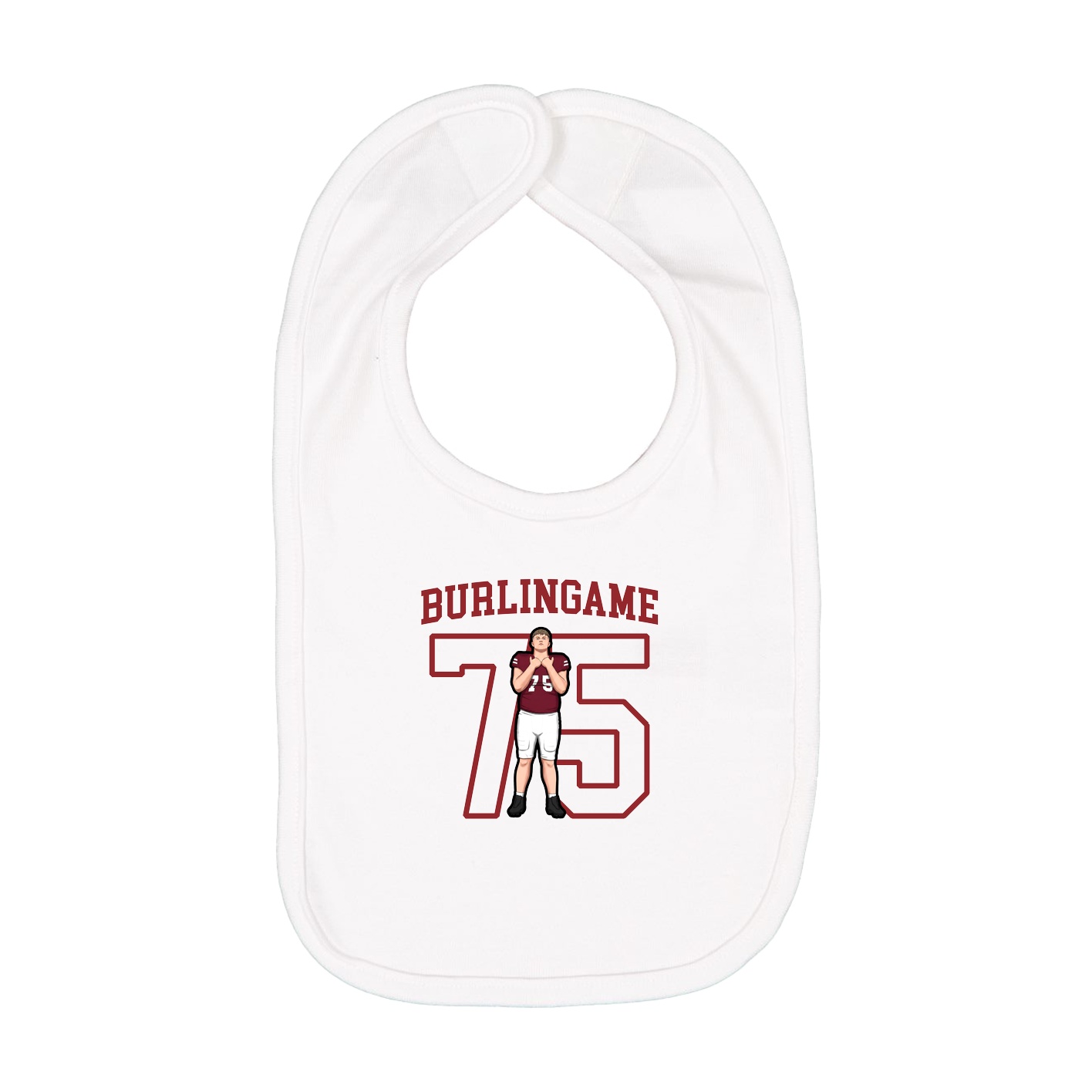 Infant Bib — Shirsey in White