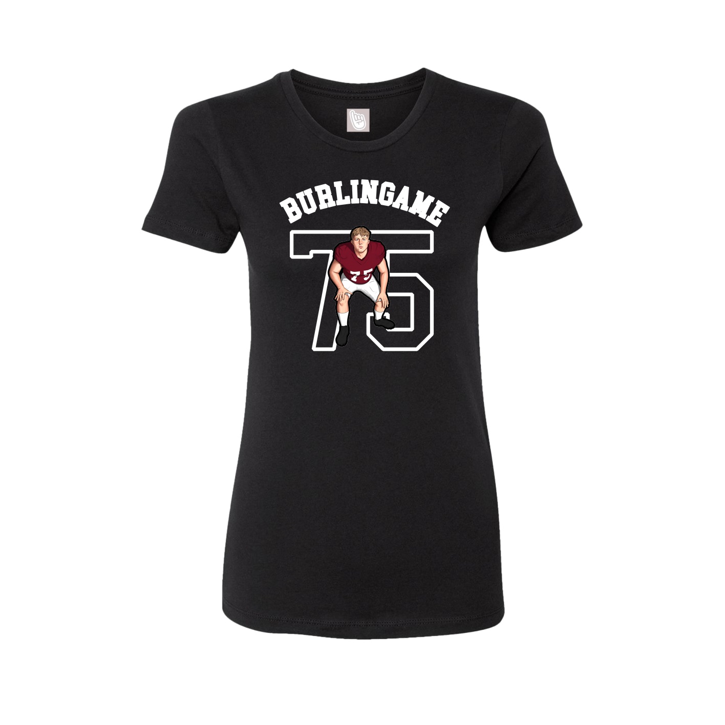 Fitted Women's Tee — Shirsey Arch in Black