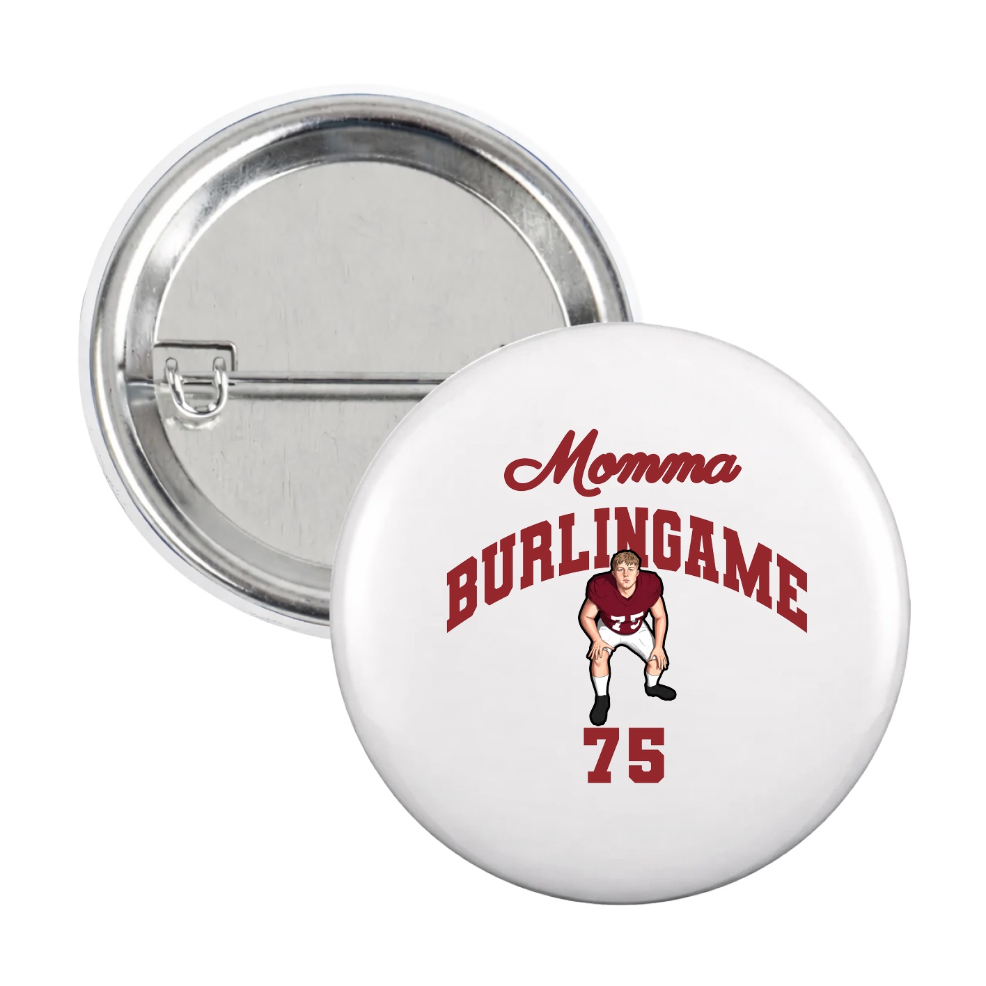 Game Day Button — Mothers Day Arch in White