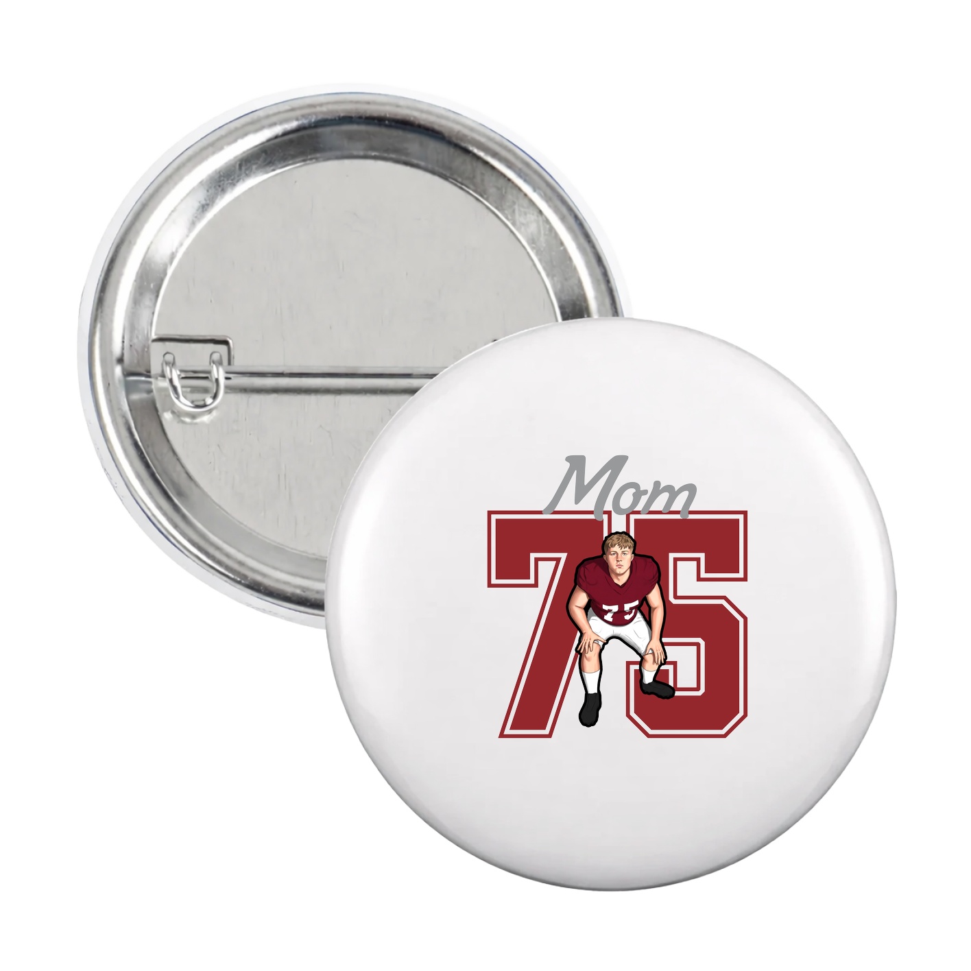 Game Day Button — Mothers Day Shirsey in White