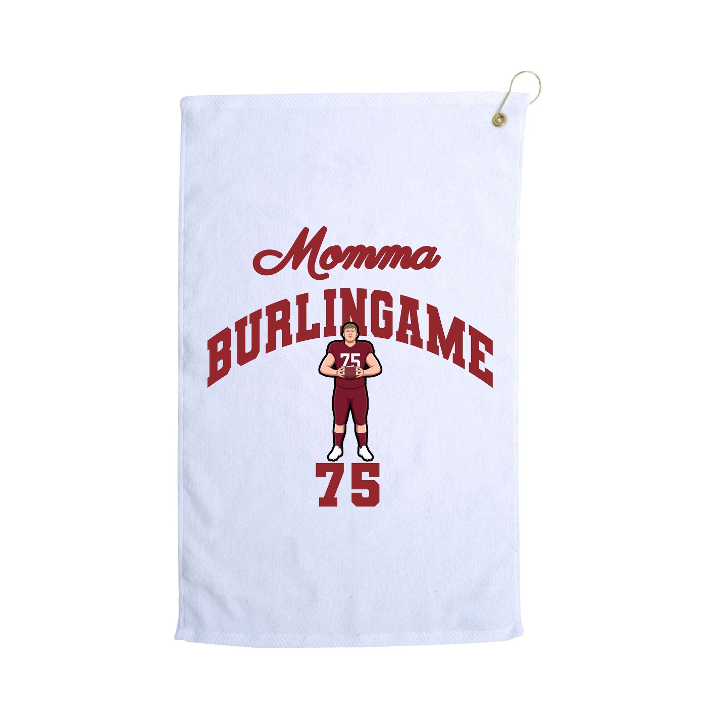 Golf Towel — Mothers Day Arch in White