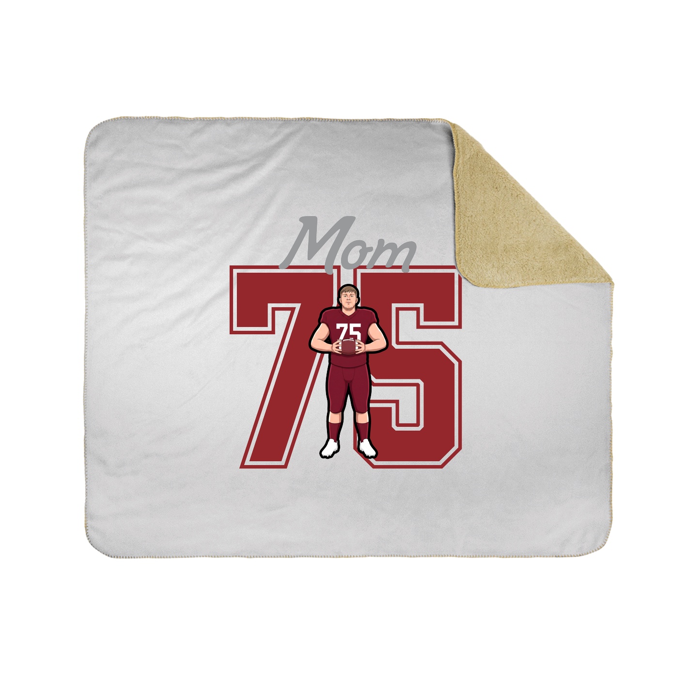Throw Blanket — Mothers Day Shirsey in White