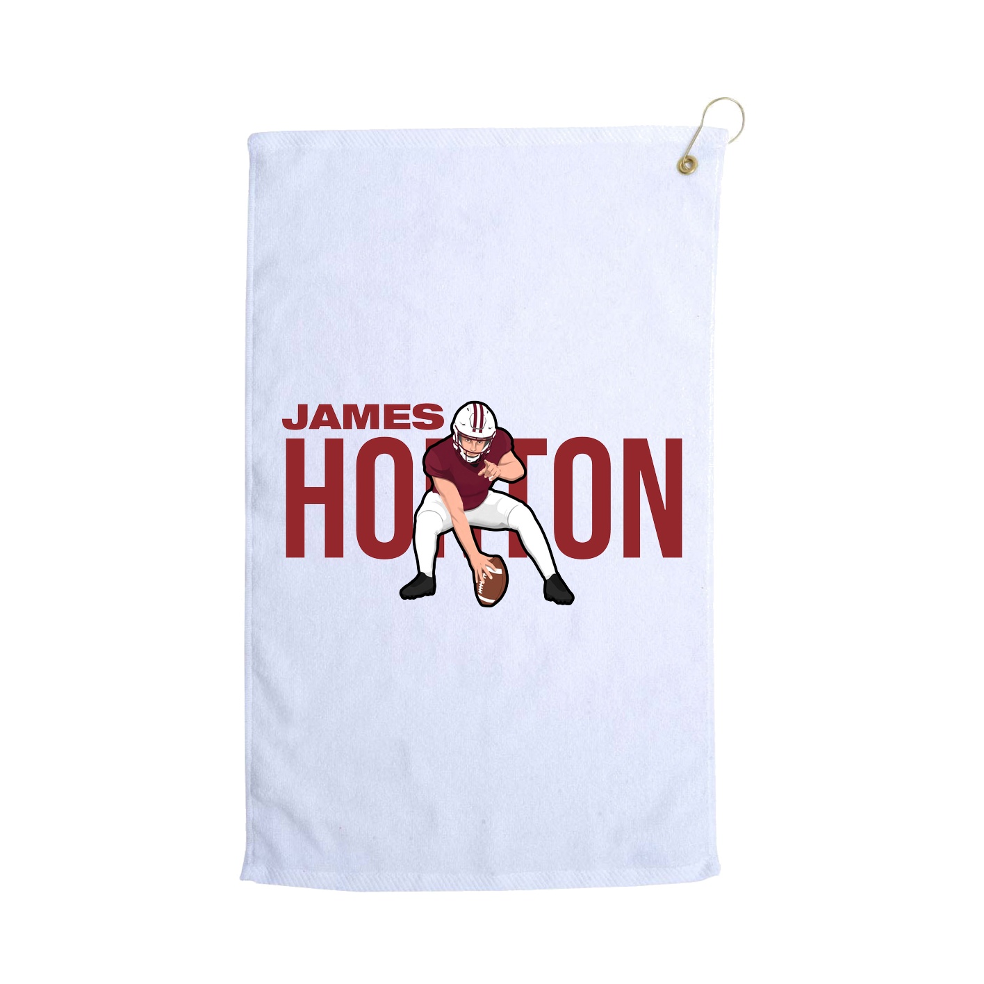 Golf Towel — Player Name in White