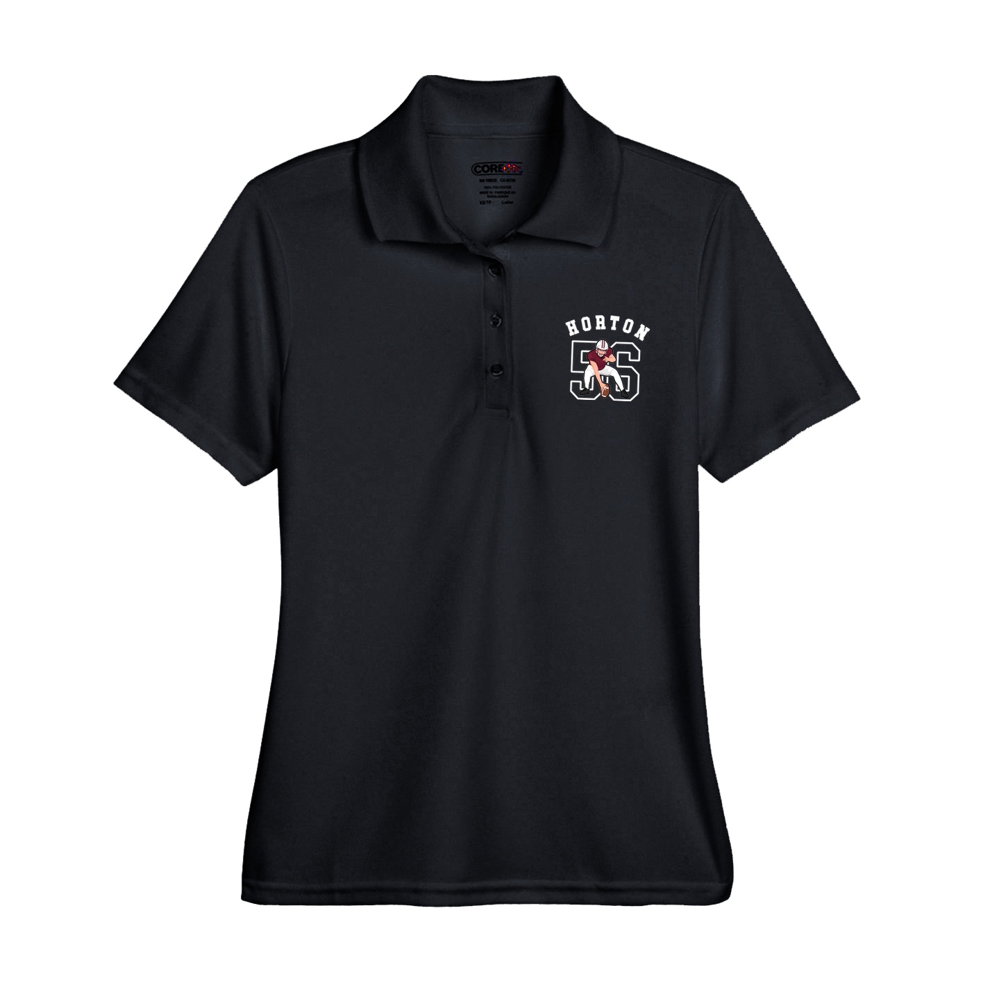 Womens Performance Polo — Shirsey Arch in Black