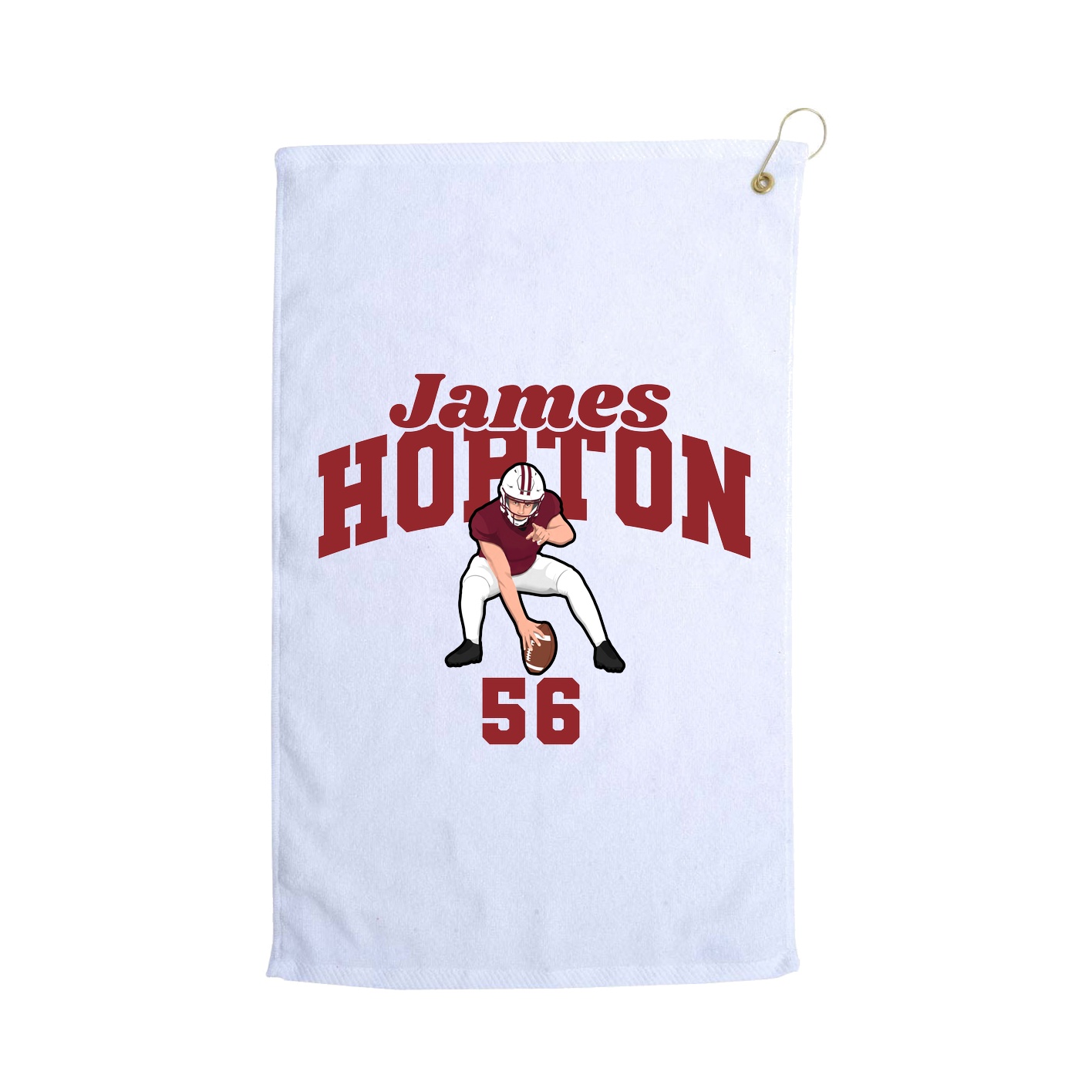 Golf Towel — Signature Arch in White