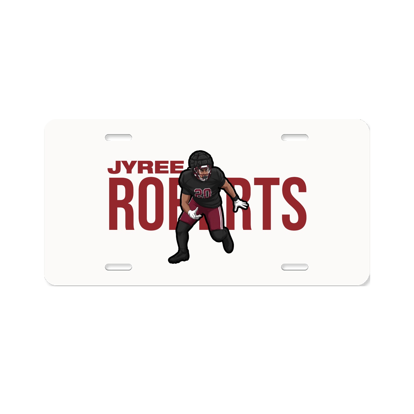 License Plate — Player Name in Classic