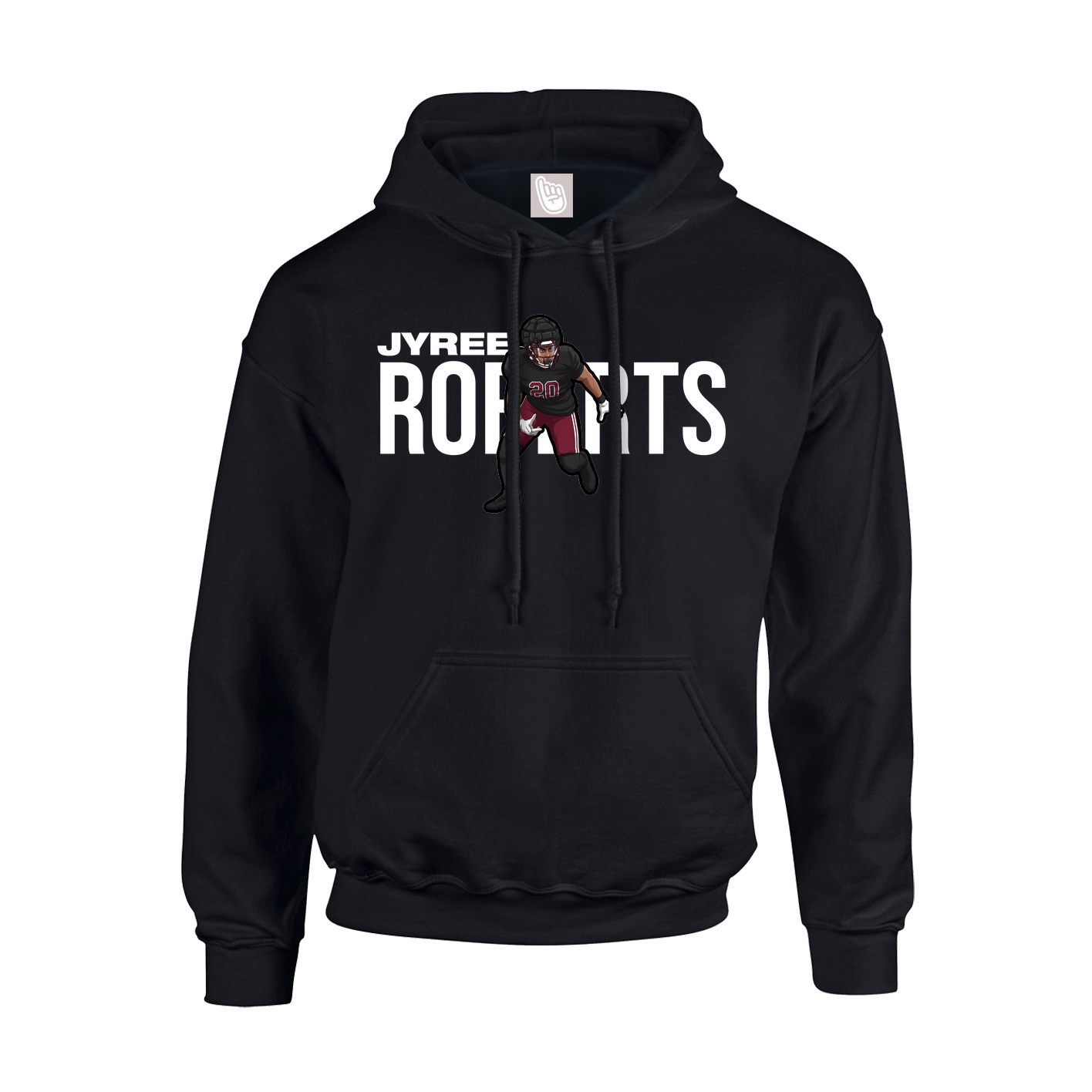Youth Hoodie — Player Name in Black